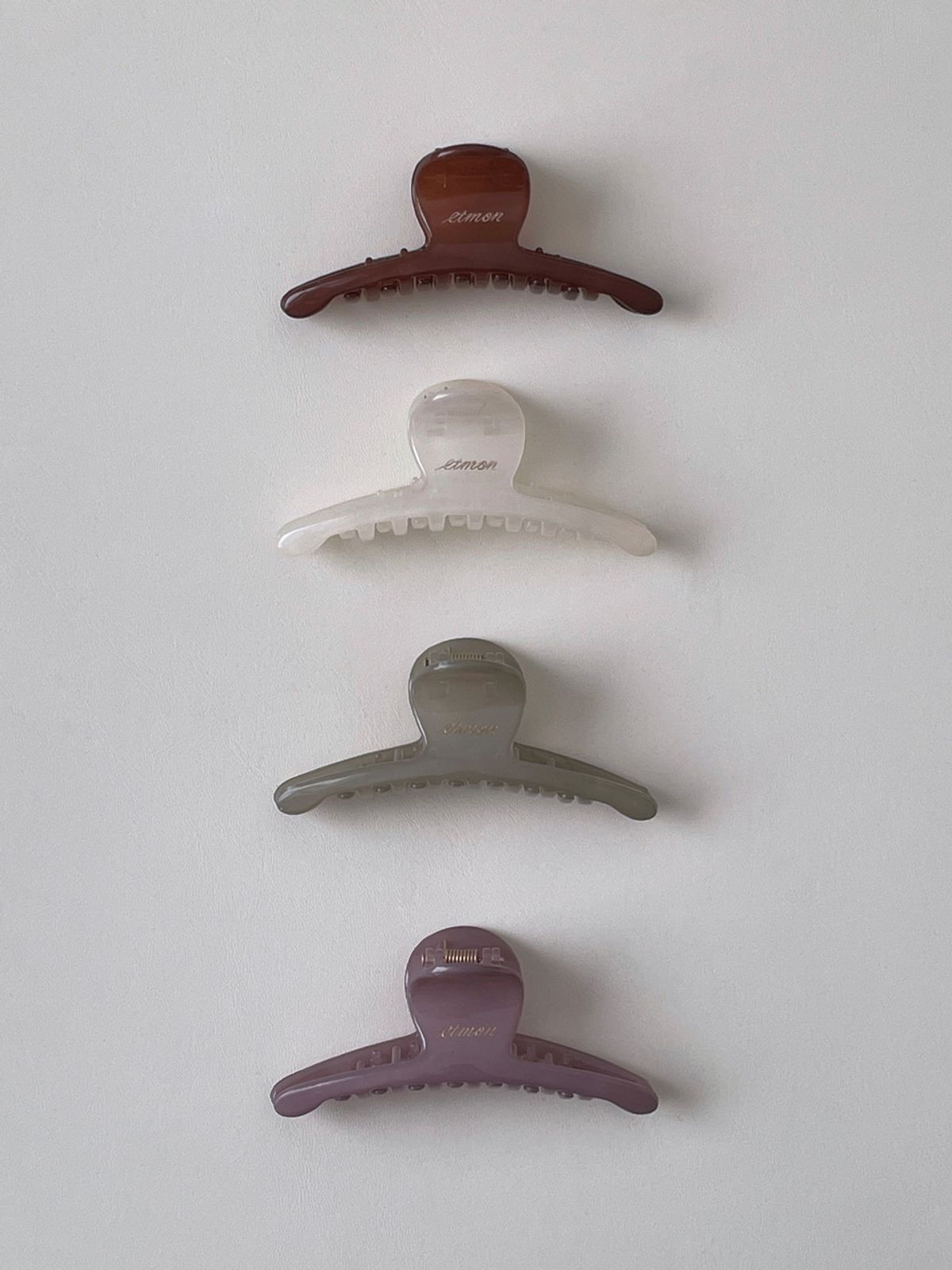 에트몽(ETMON) Hair Claw Clip, Olive Green