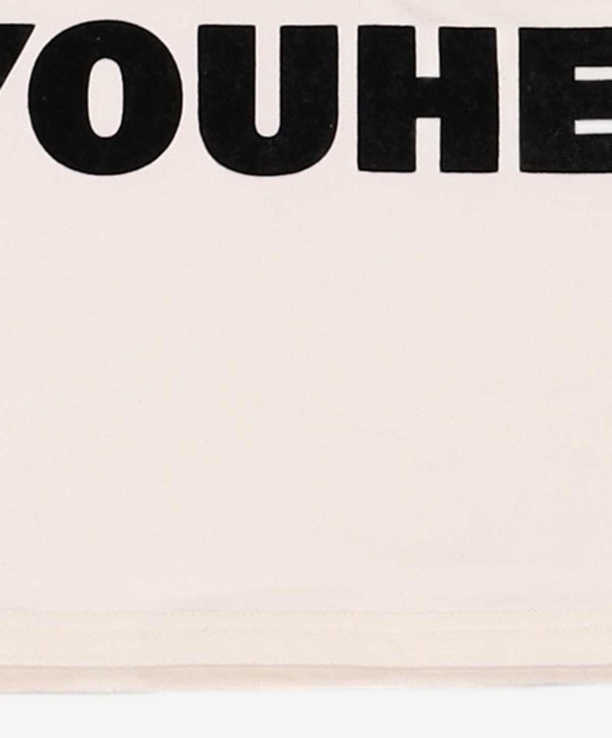 유희(YOUHEE) LETTERING T-SHIRT WHITE FREE