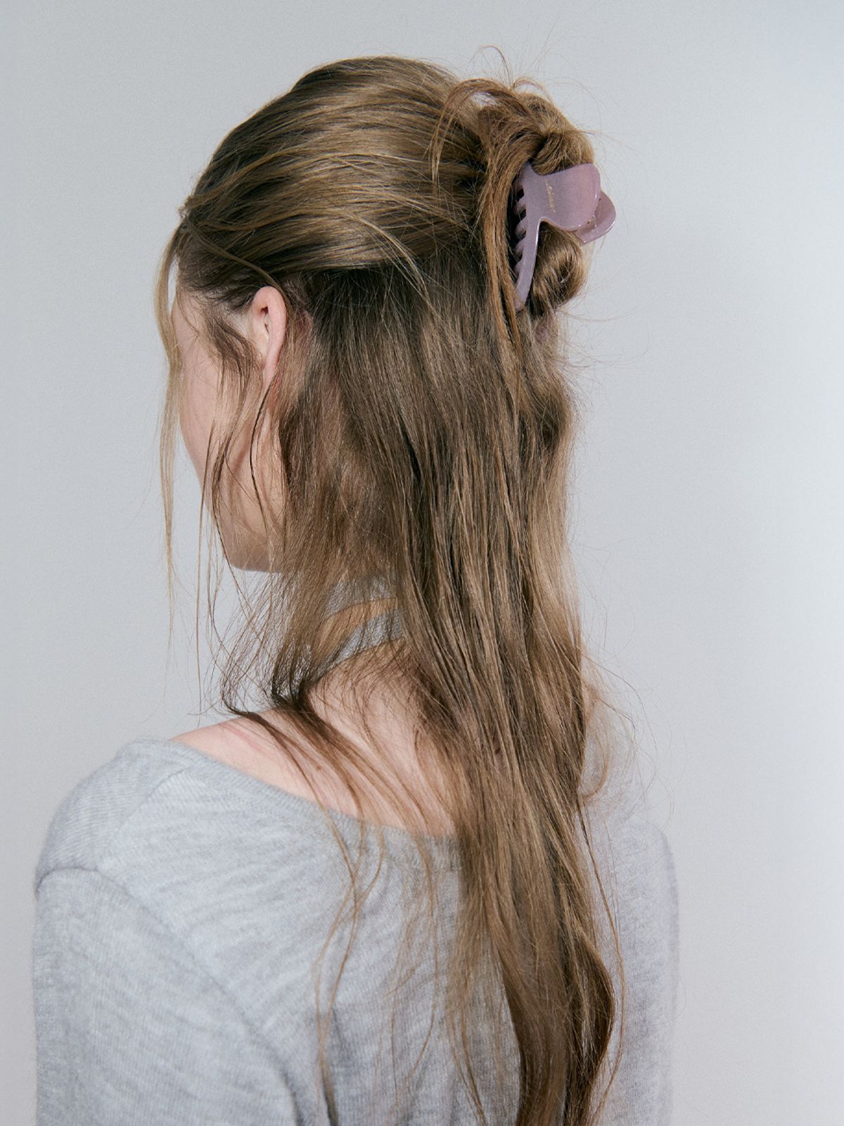 에트몽(ETMON) Hair Claw Clip, Mauve Pink