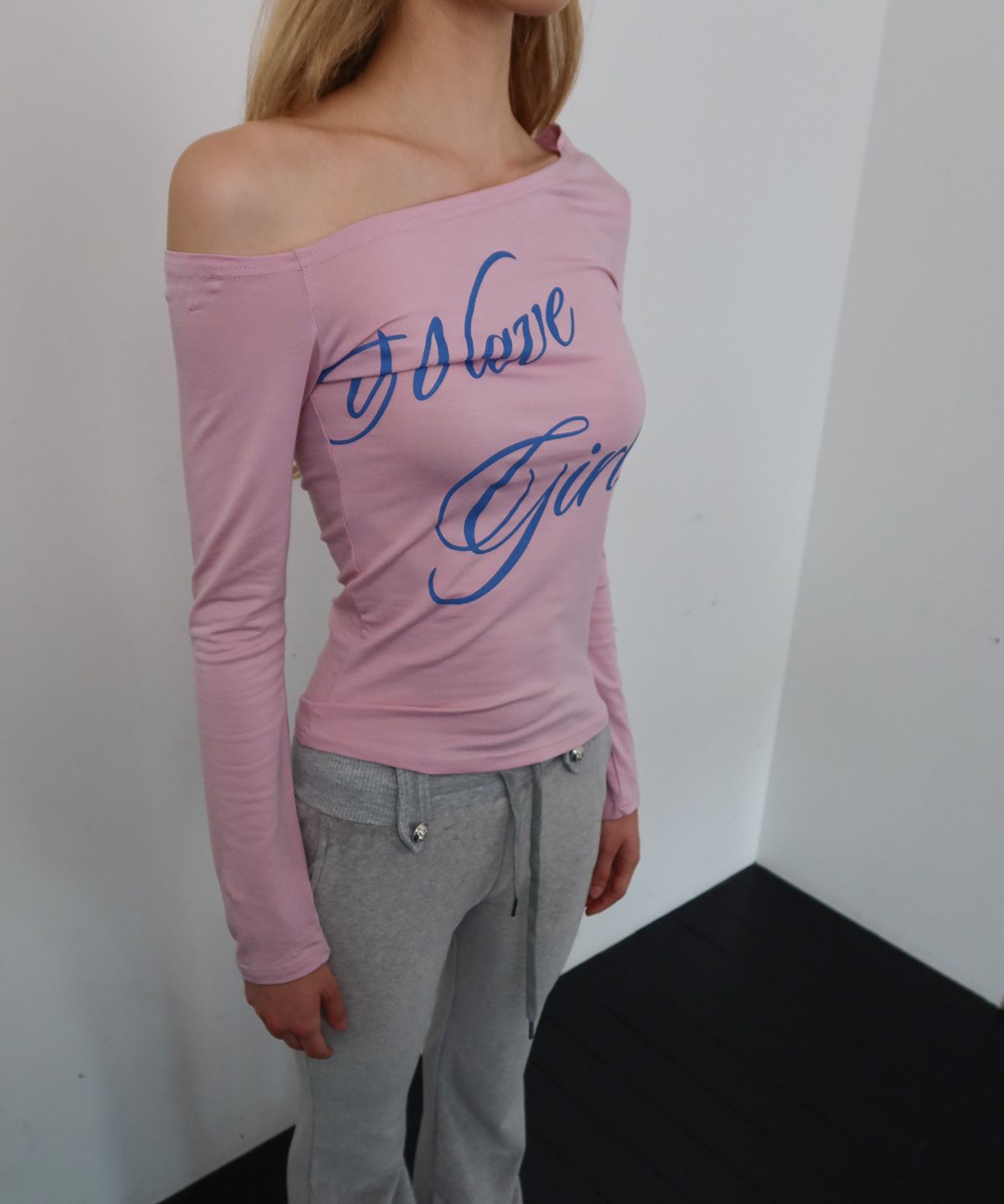 웨이브걸(WAVEGIRL) Pastel Off Shoulder T Shirts (5color)