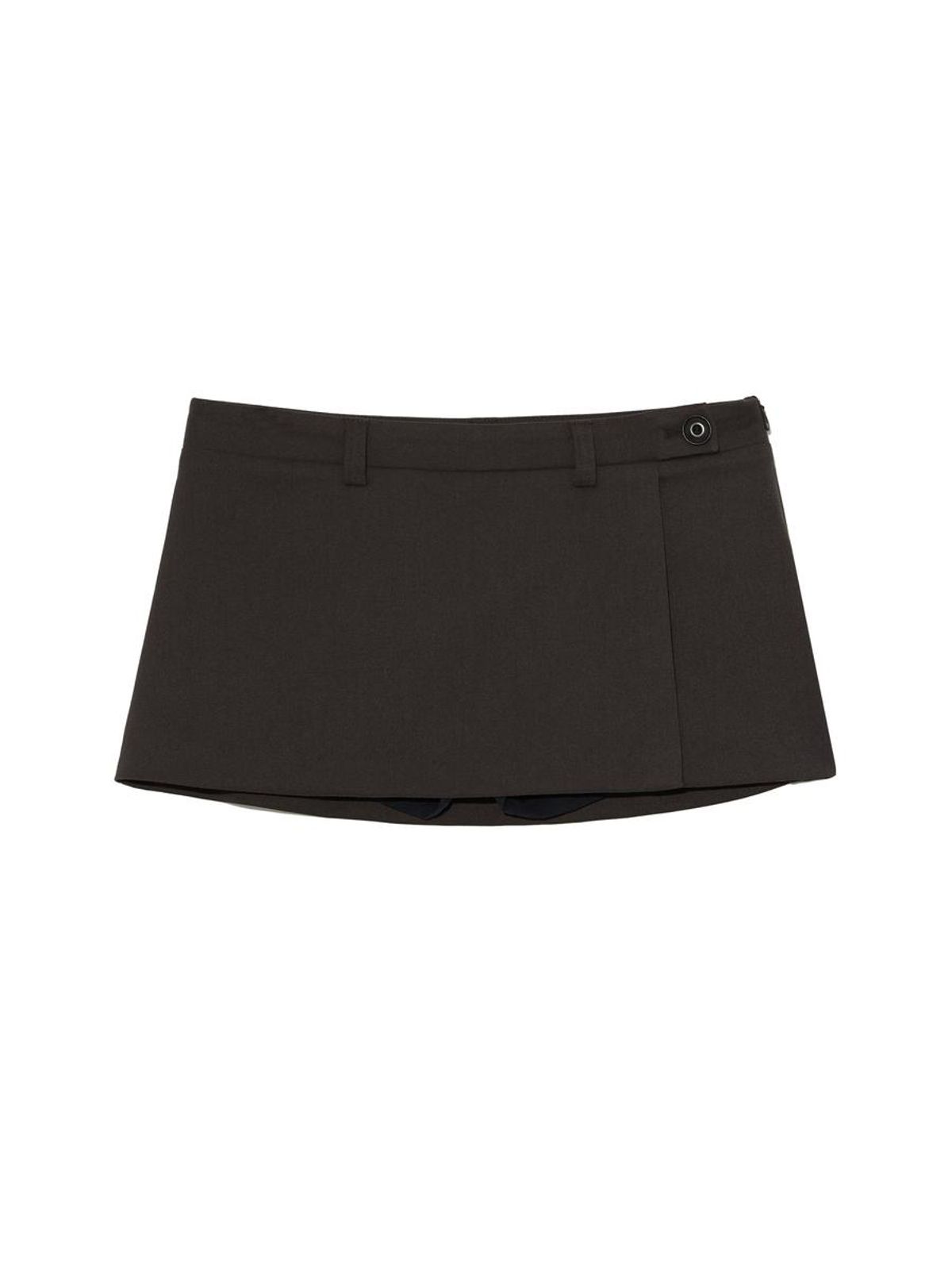 글로니(GLOWNY) POLLY WRAP SKORT (DARK BROWN)