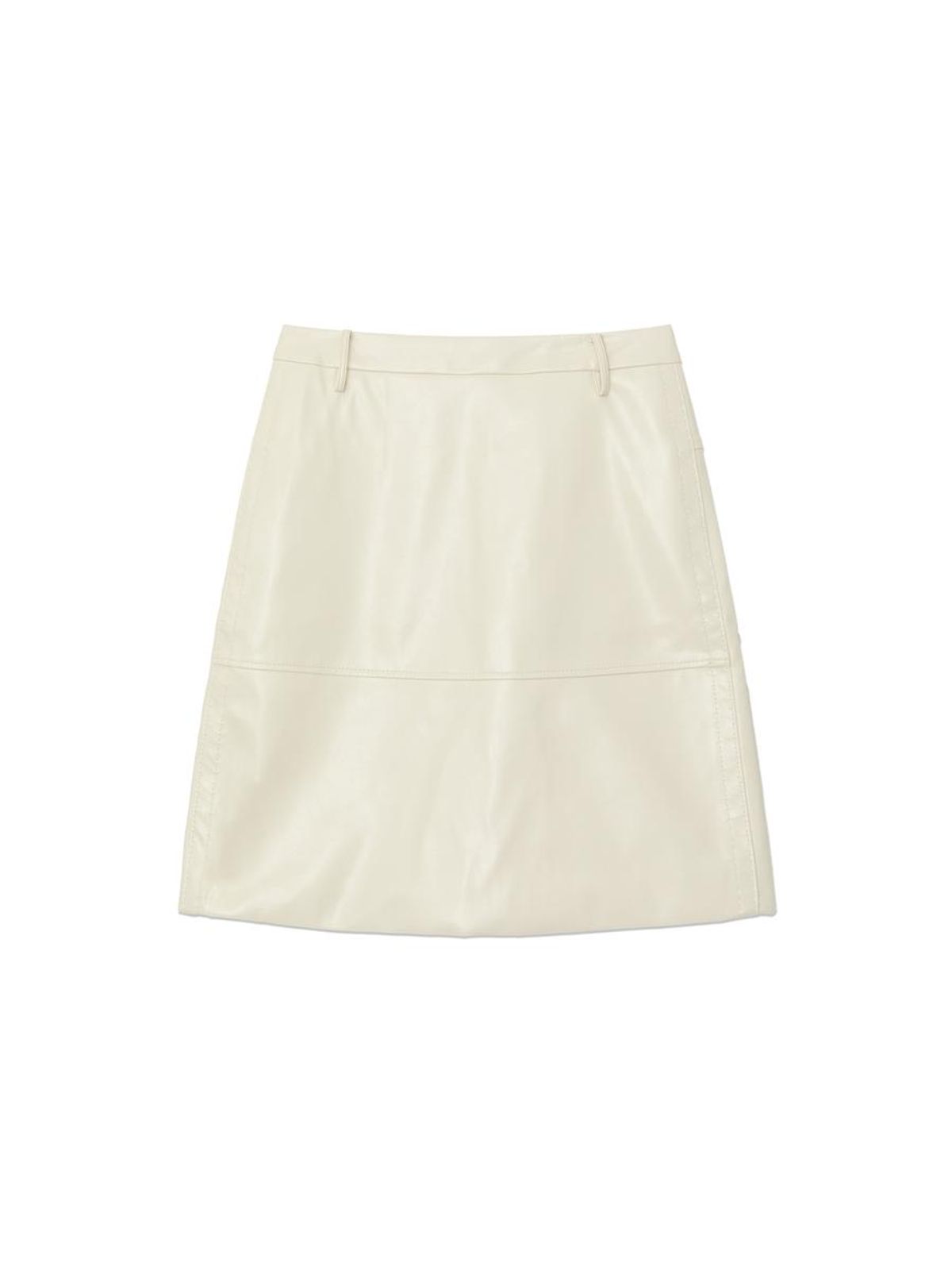 글로니(GLOWNY) SOFT CURVE MIDI SKIRT (IVORY)