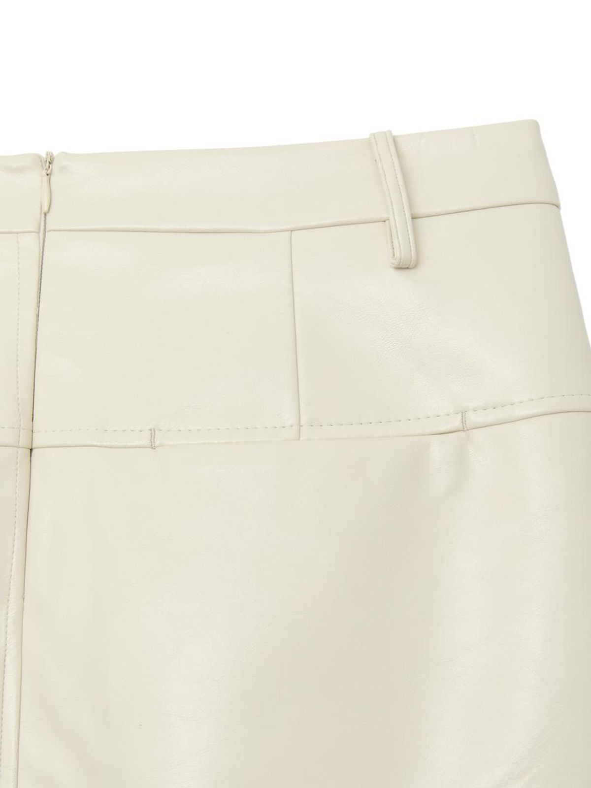 글로니(GLOWNY) SOFT CURVE MIDI SKIRT (IVORY)