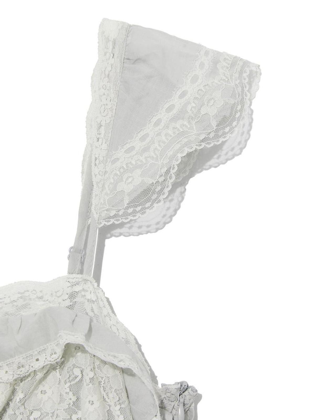 글로니(GLOWNY) SWAN VEIL LACE DRESS (SAGE GREEN)
