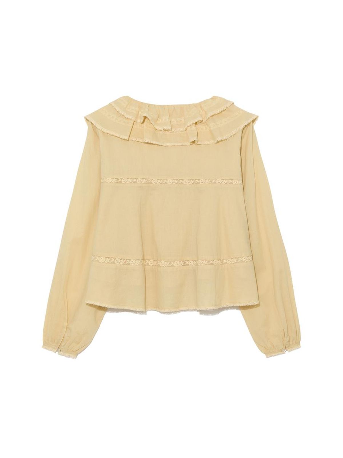 글로니(GLOWNY) MALLOW LACE BLOUSE (YELLOW)