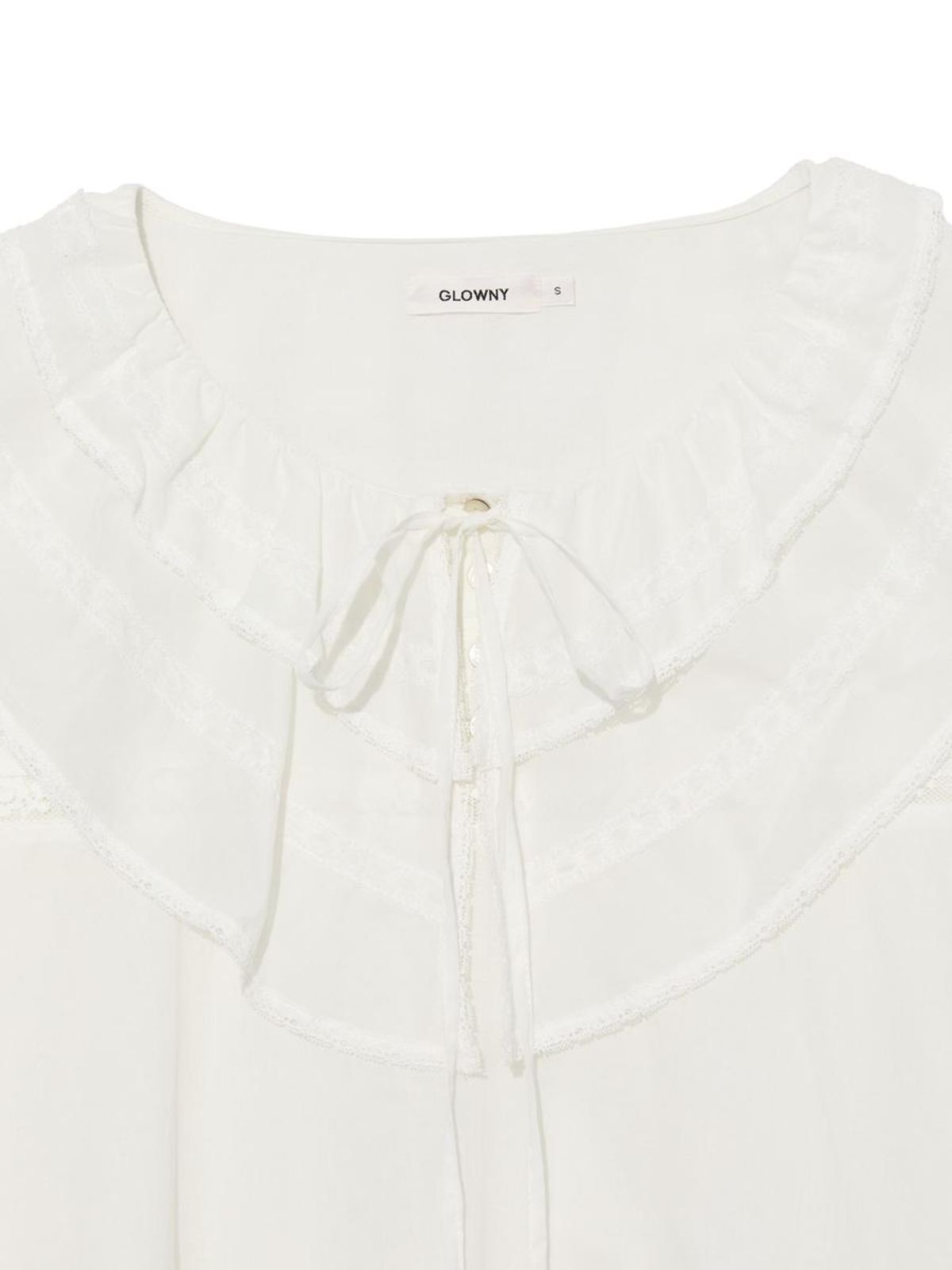 글로니(GLOWNY) MALLOW LACE BLOUSE (WHITE)