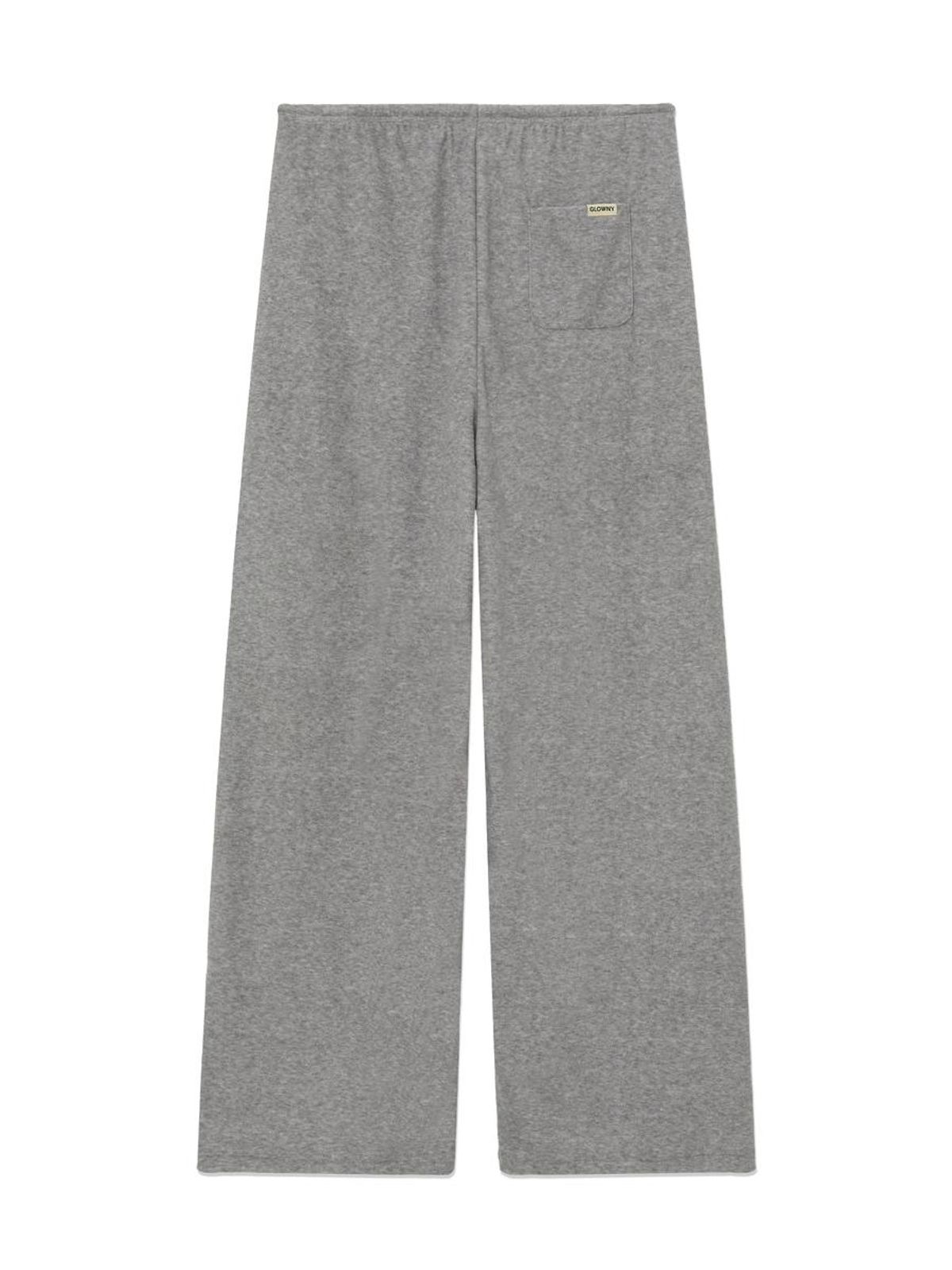 글로니(GLOWNY) SNUG TERRY STRING PANTS (MELANGE GRAY)