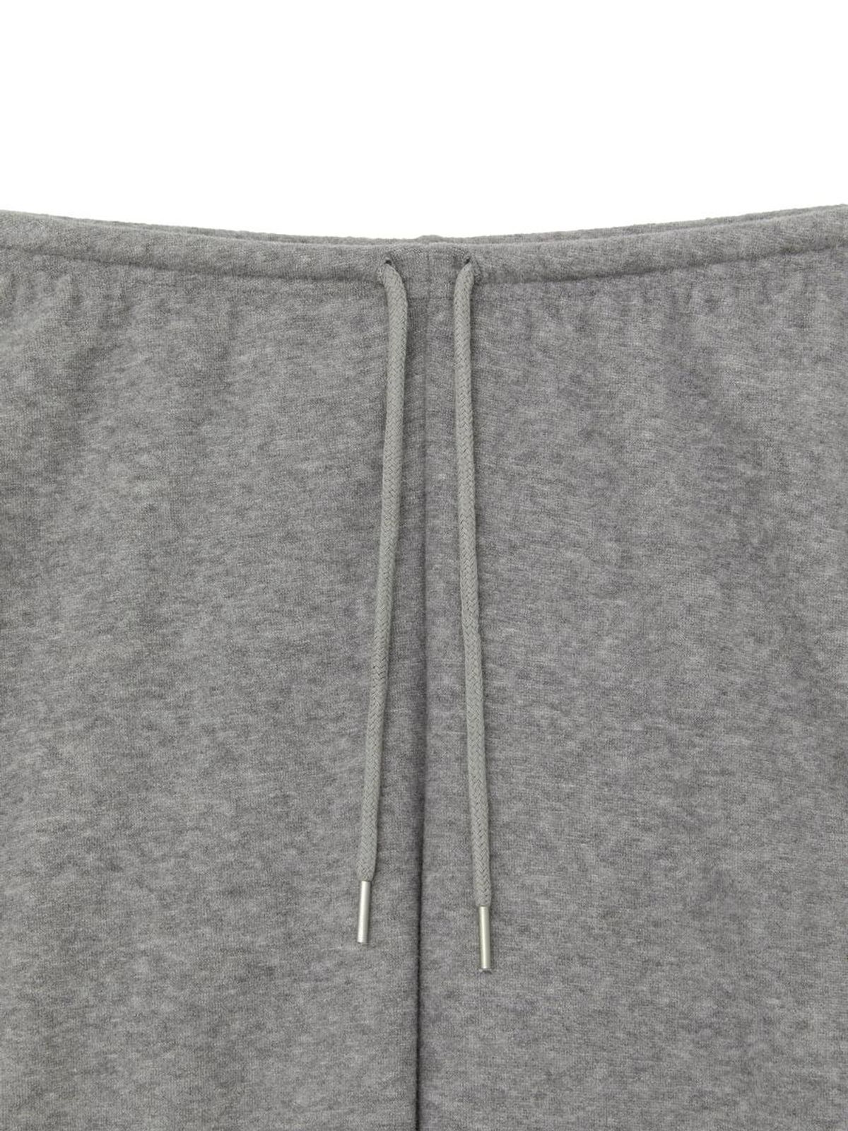 글로니(GLOWNY) SNUG TERRY STRING PANTS (MELANGE GRAY)