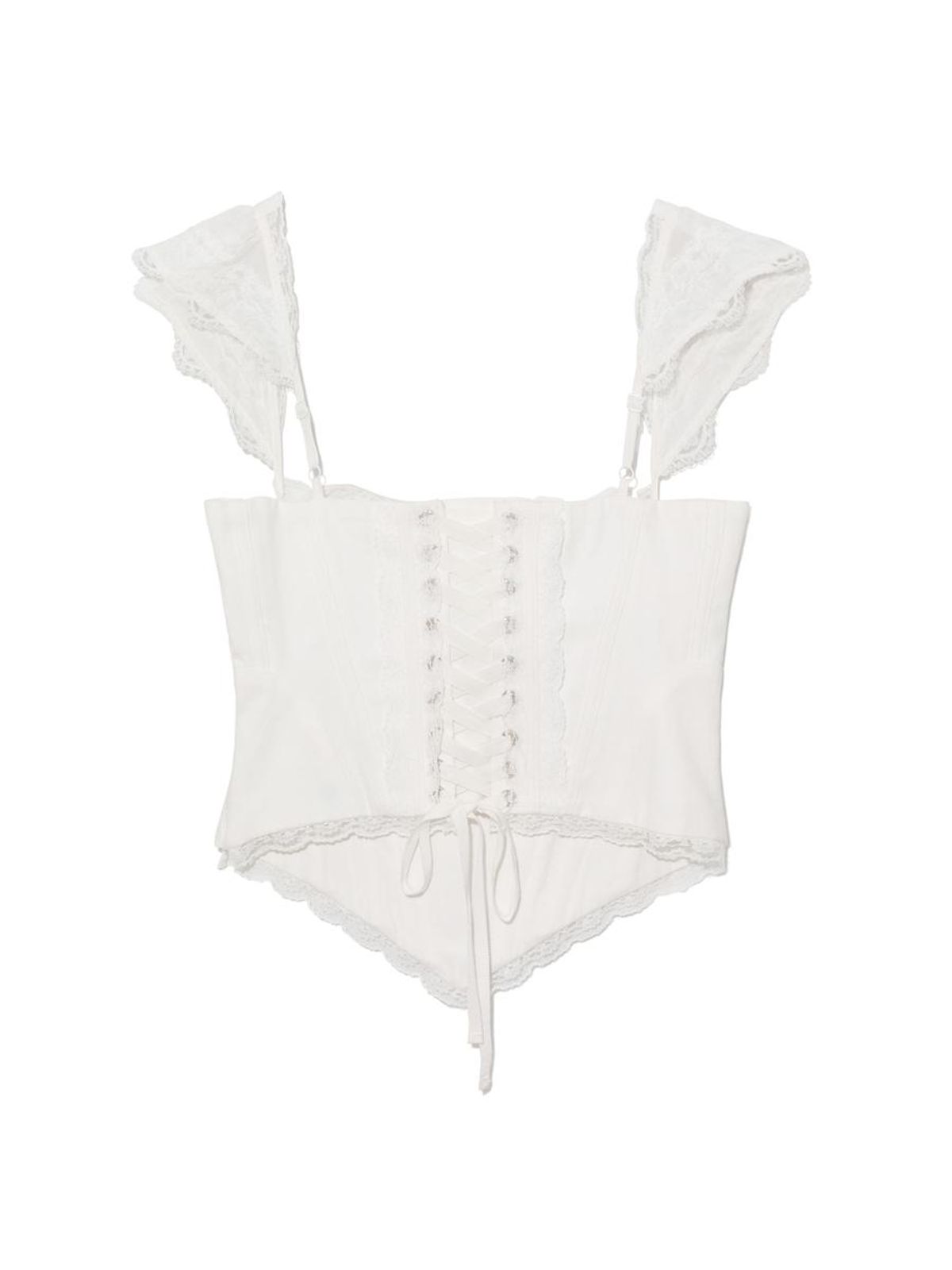 글로니(GLOWNY) POWDER CORSET TOP (WHITE)