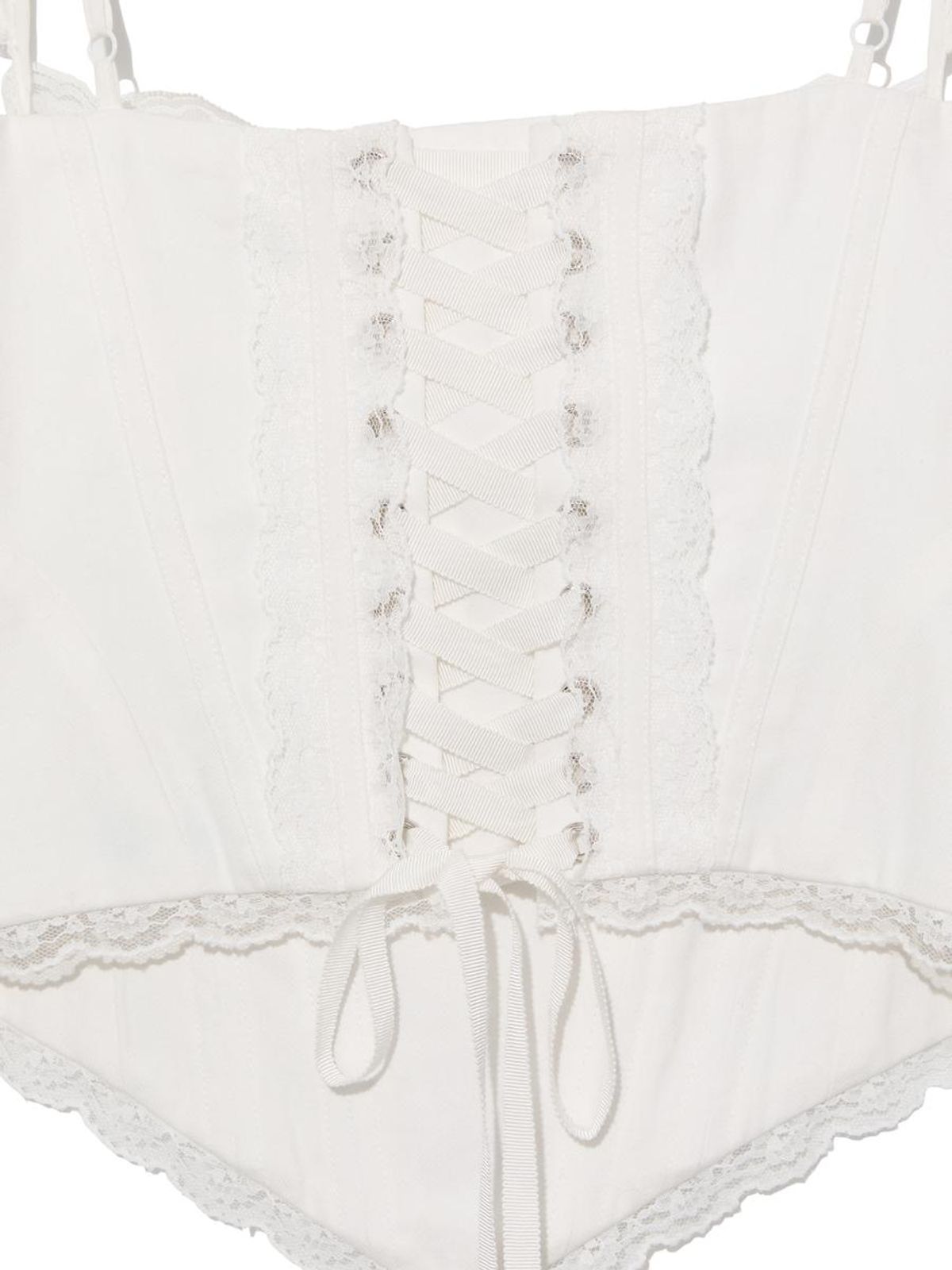 글로니(GLOWNY) POWDER CORSET TOP (WHITE)