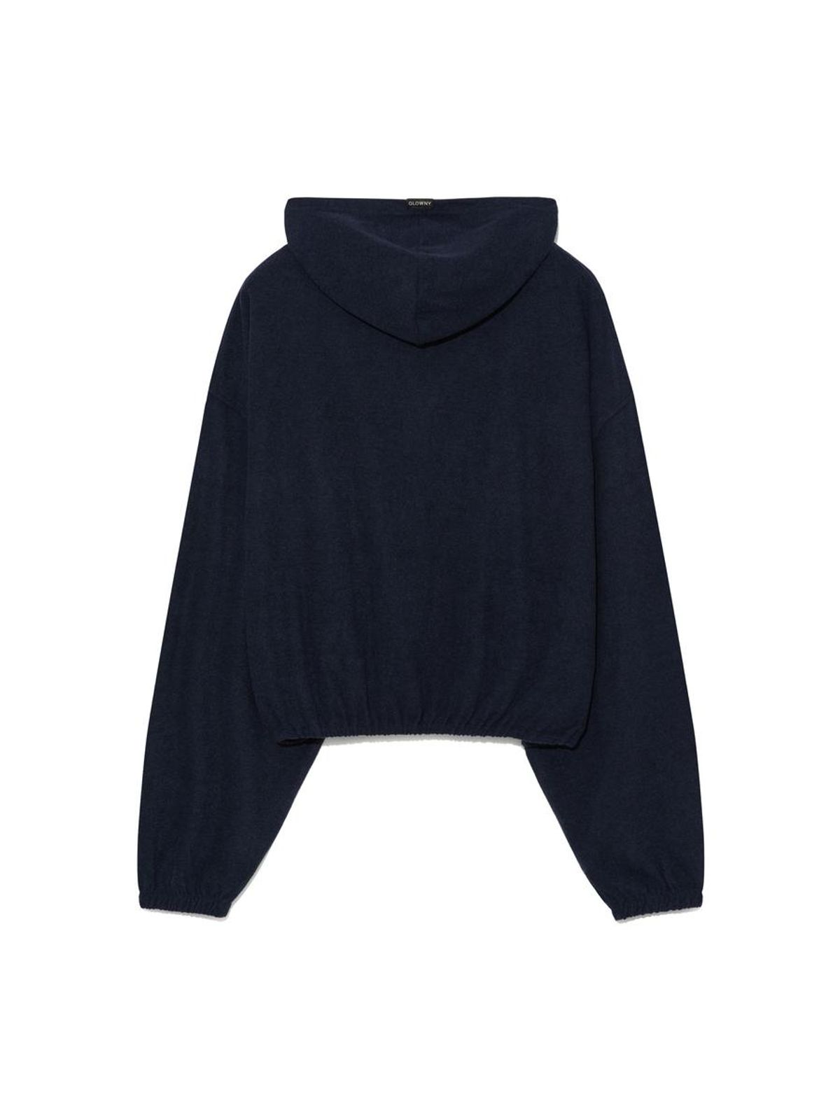 글로니(GLOWNY) SNUG TERRY V-CUT HOODIE (NAVY)