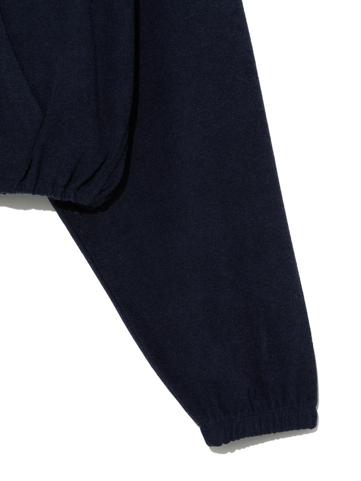 글로니(GLOWNY) SNUG TERRY V-CUT HOODIE (NAVY)