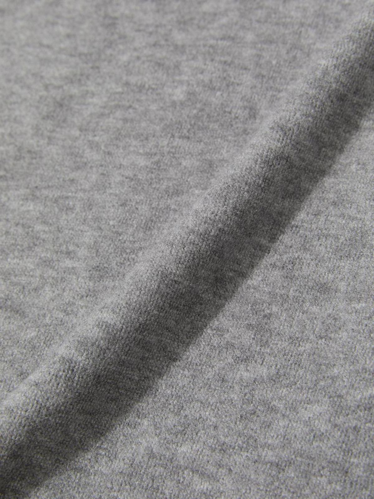글로니(GLOWNY) SNUG TERRY V-CUT HOODIE (MELANGE GRAY)