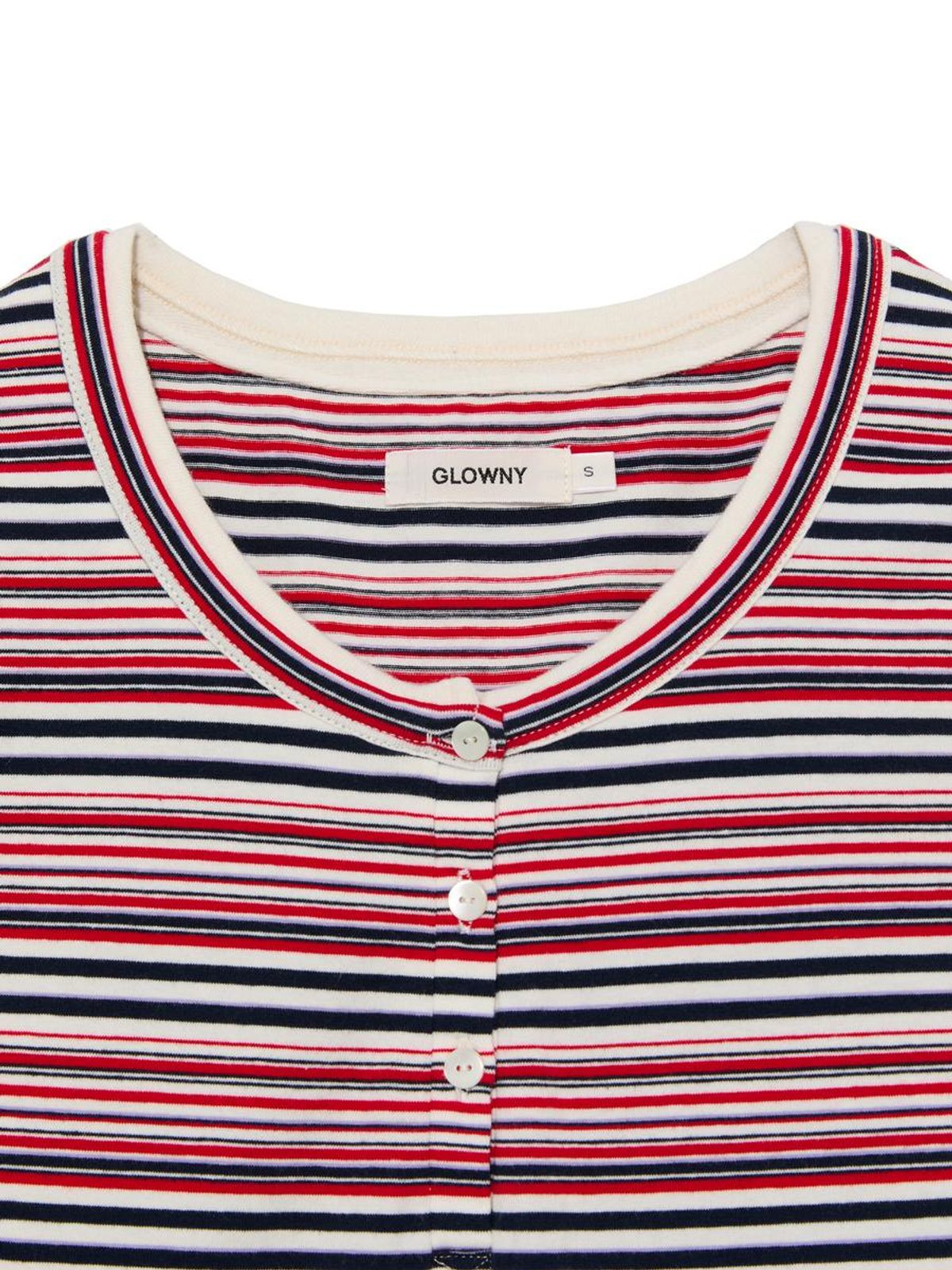 글로니(GLOWNY) ROAN LAYERED LONG SLEEVE (RED STRIPE)