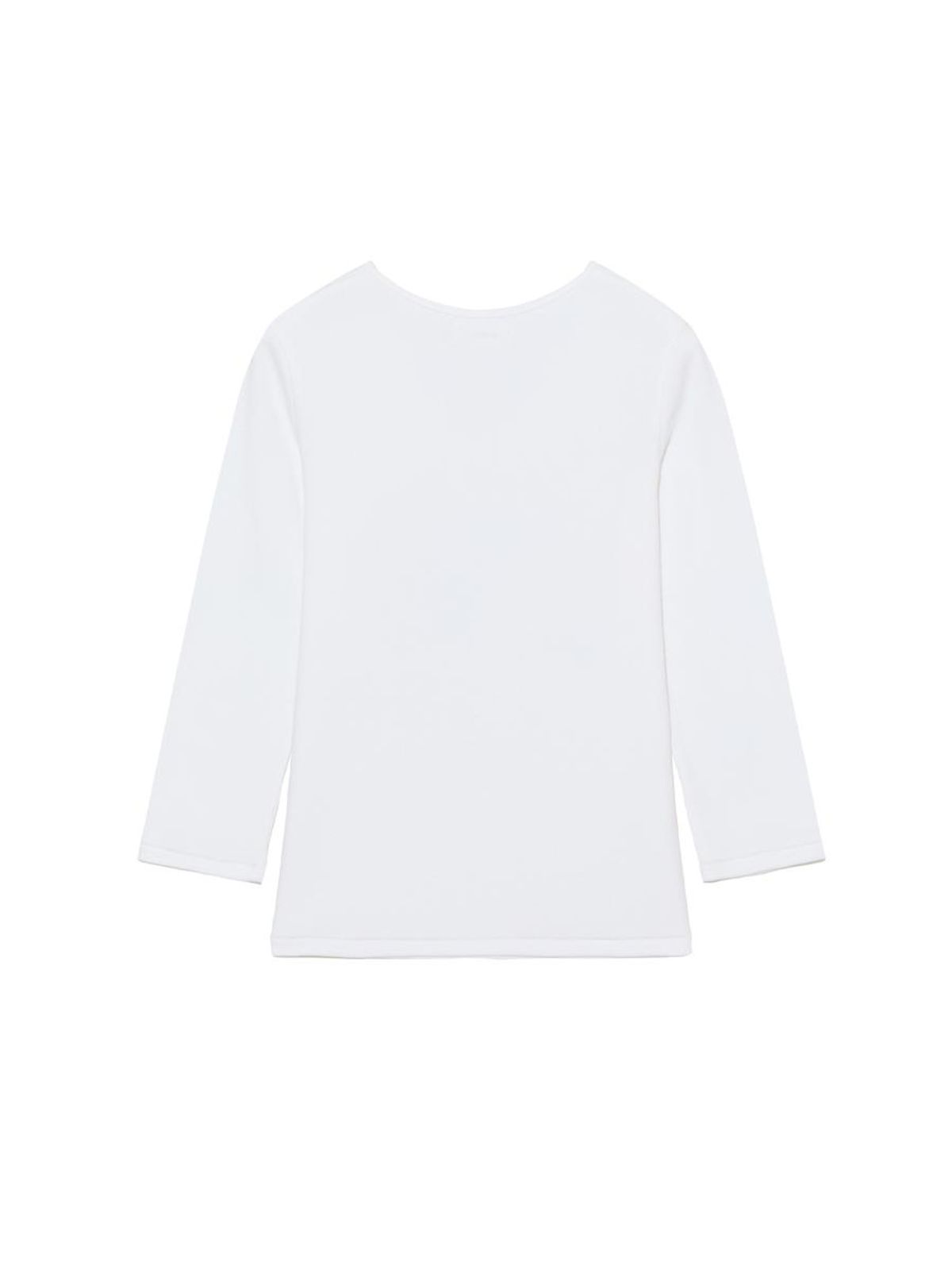 글로니(GLOWNY) LOST GIRL V NECK 3/4 SLEEVE (WHITE)