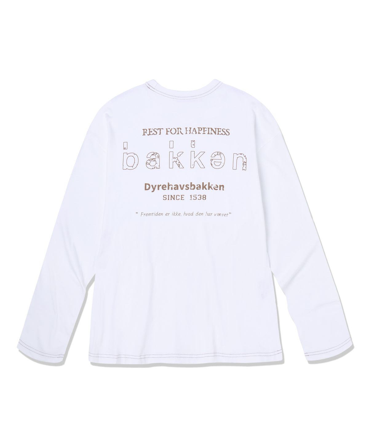 바켄(BAKKEN) [MEN] 스티치 컬러 포인트 긴팔 티셔츠 BK4993 (3 COLOR)