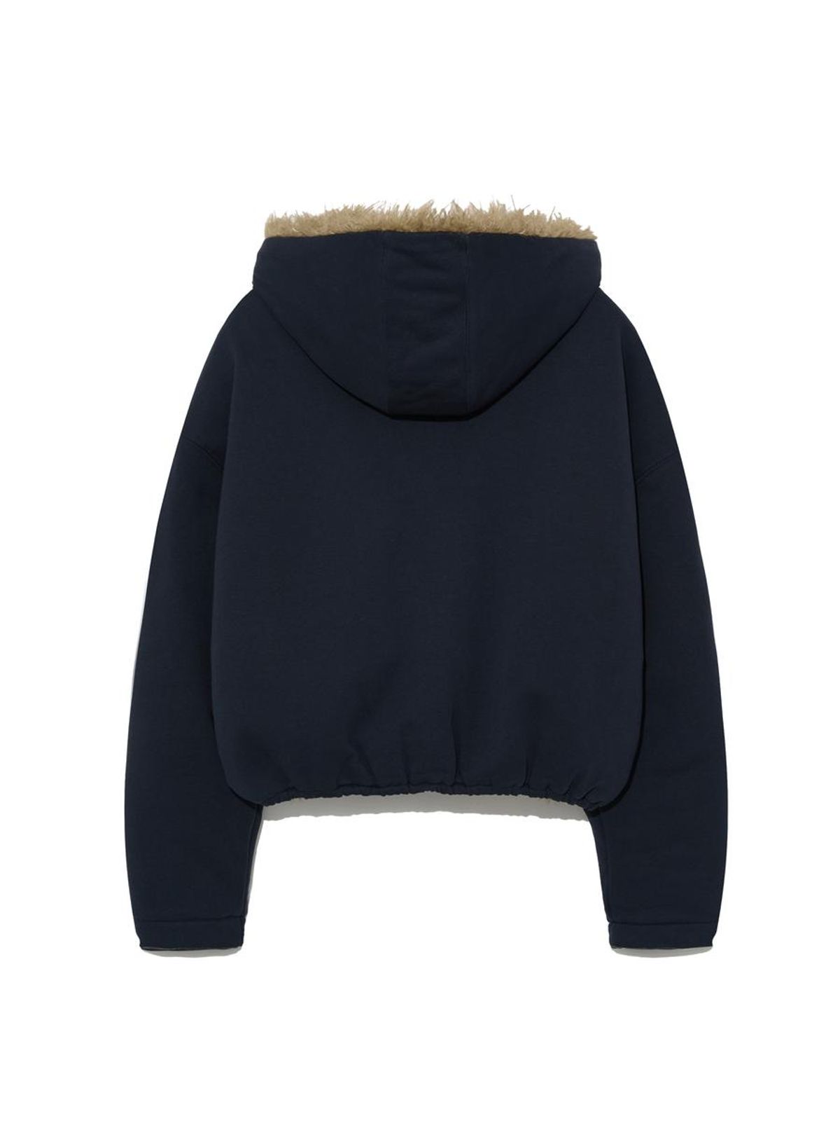 글로니(GLOWNY) FLURRY REVERSIBLE FUR JACKET (NAVY)