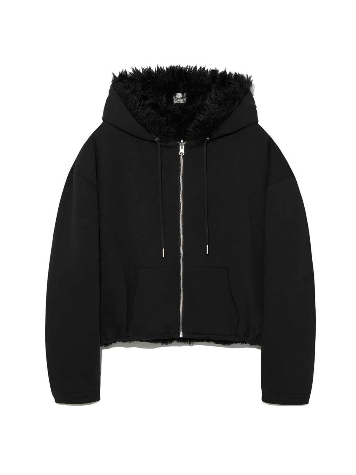 글로니(GLOWNY) FLURRY REVERSIBLE FUR JACKET (BLACK)