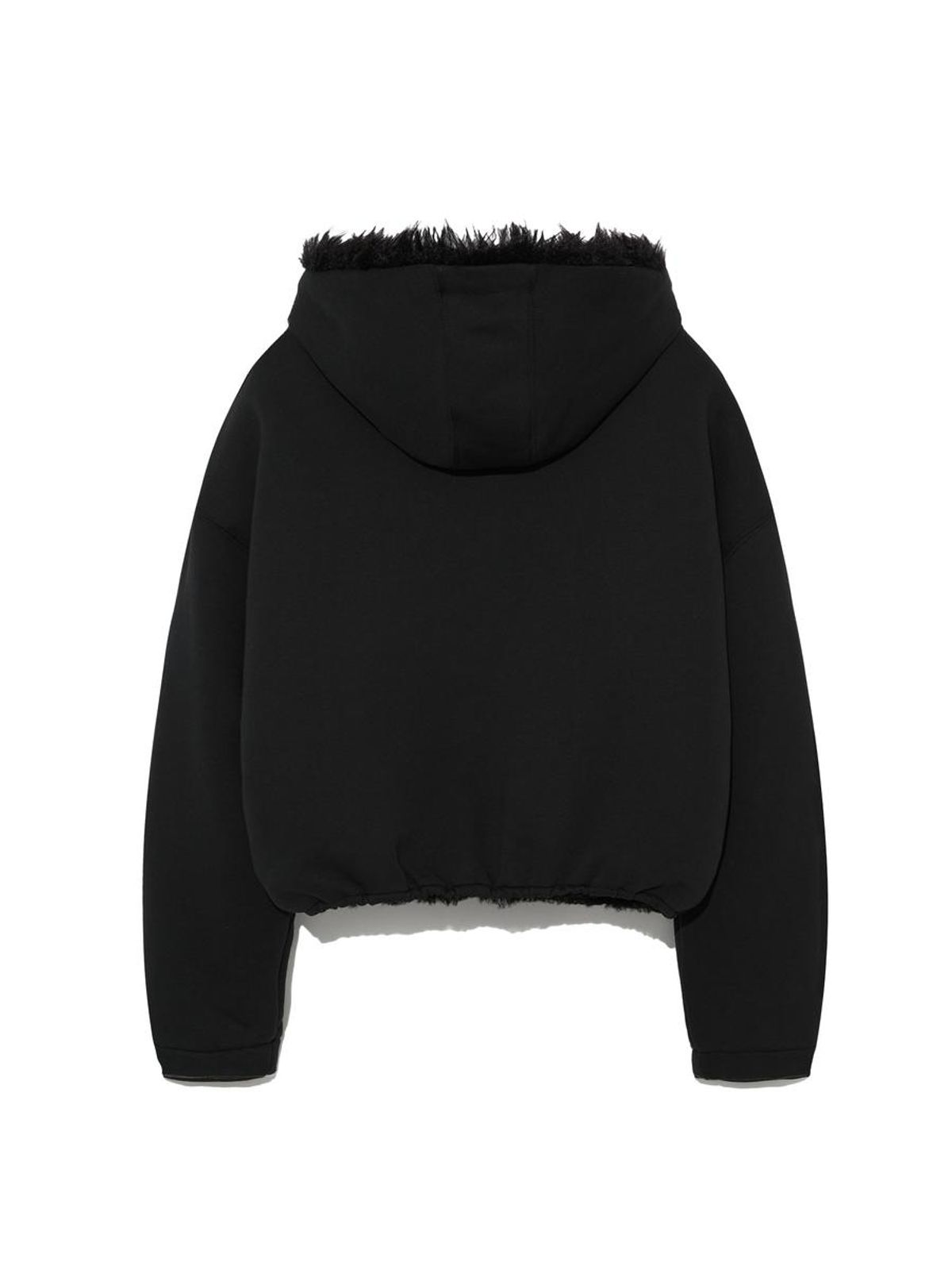 글로니(GLOWNY) FLURRY REVERSIBLE FUR JACKET (BLACK)