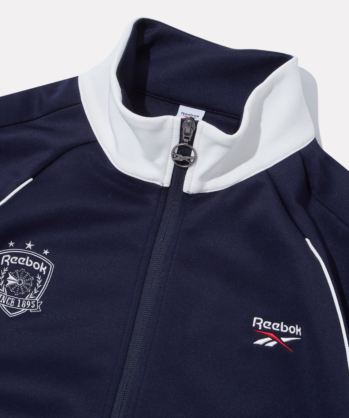 리복(REEBOK) 벡터 라인 저지 트랙 탑 - 네이비