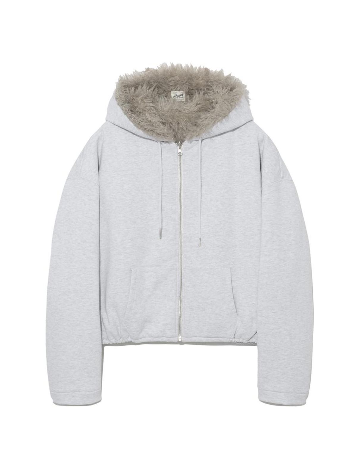 글로니(GLOWNY) FLURRY REVERSIBLE FUR JACKET (MELANGE GRAY)