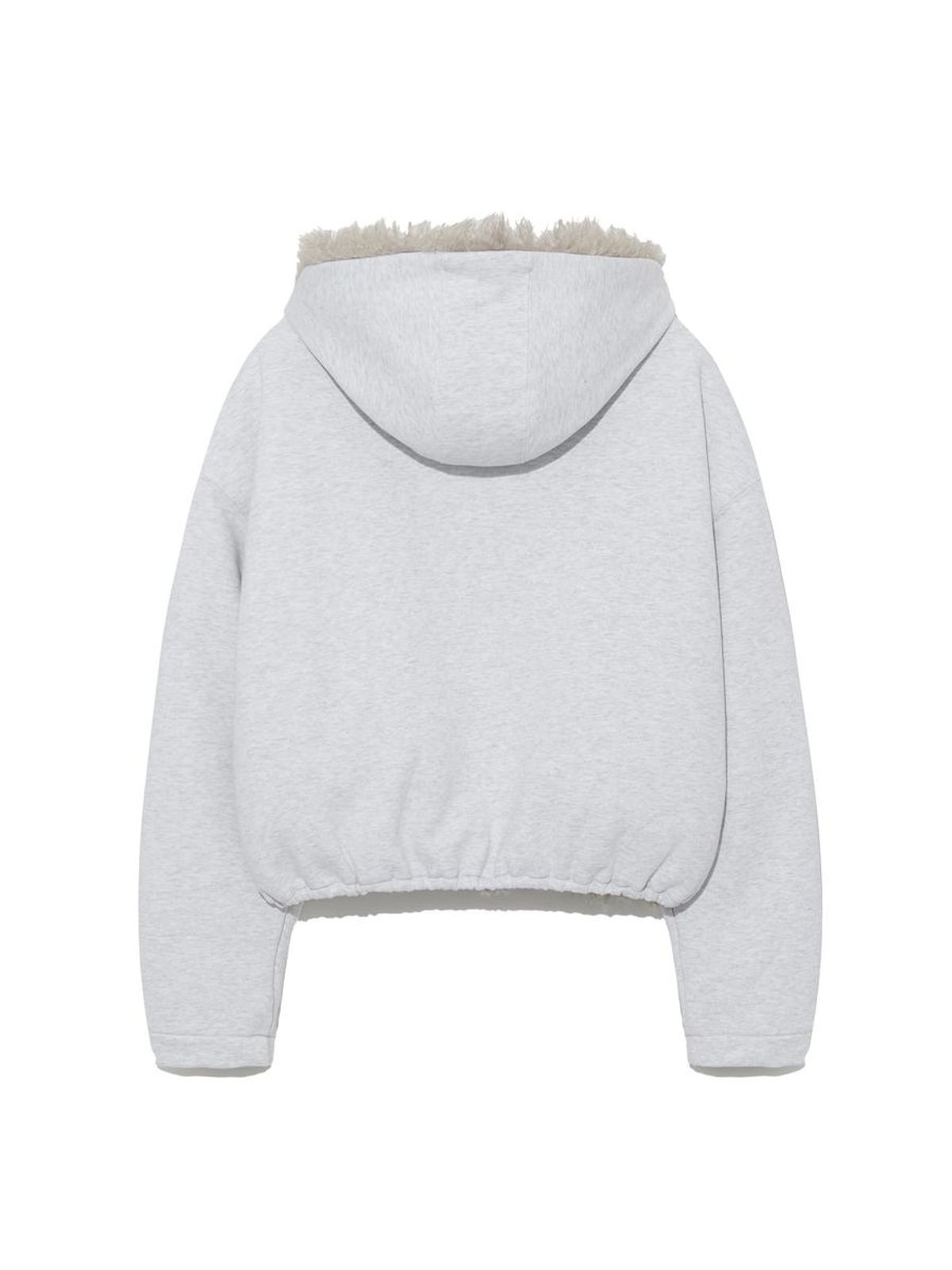글로니(GLOWNY) FLURRY REVERSIBLE FUR JACKET (MELANGE GRAY)