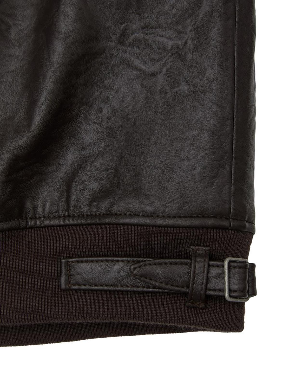 글로니(GLOWNY) SHEARLING LEATHER JACKET (BROWN)