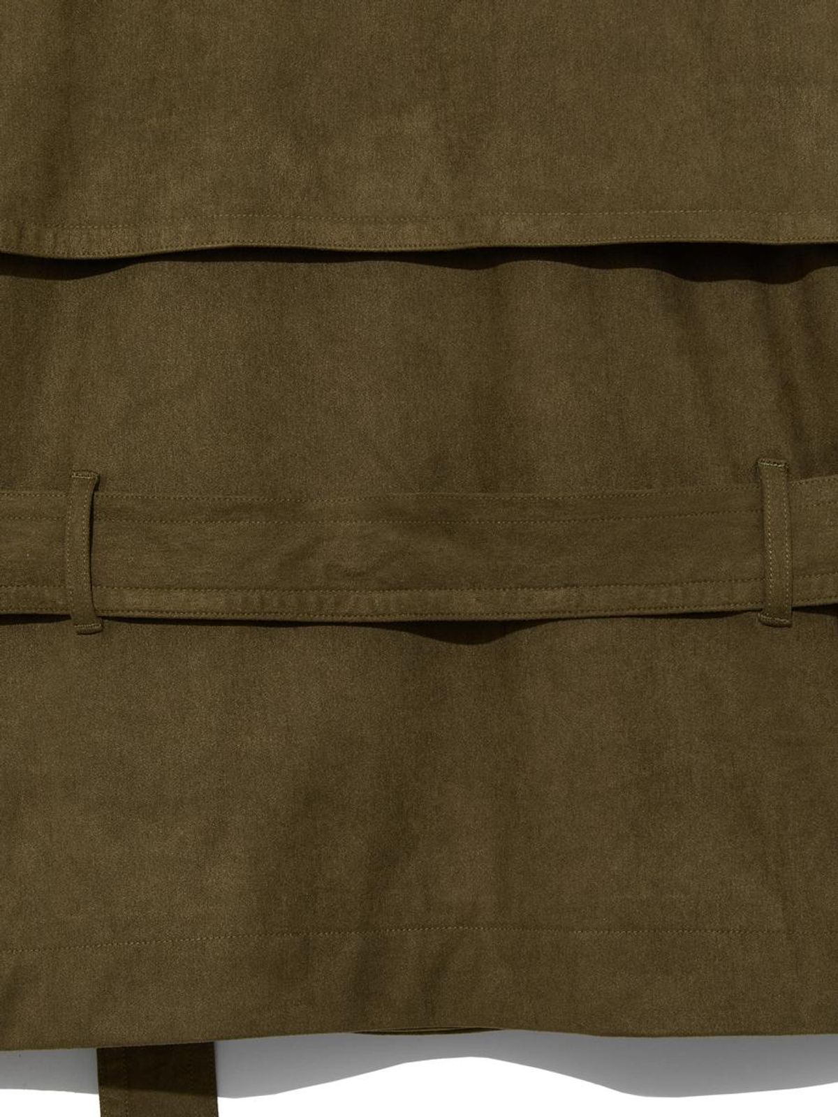 글로니(GLOWNY) MUTE SUEDE TRENCH JACKET (KHAKI)