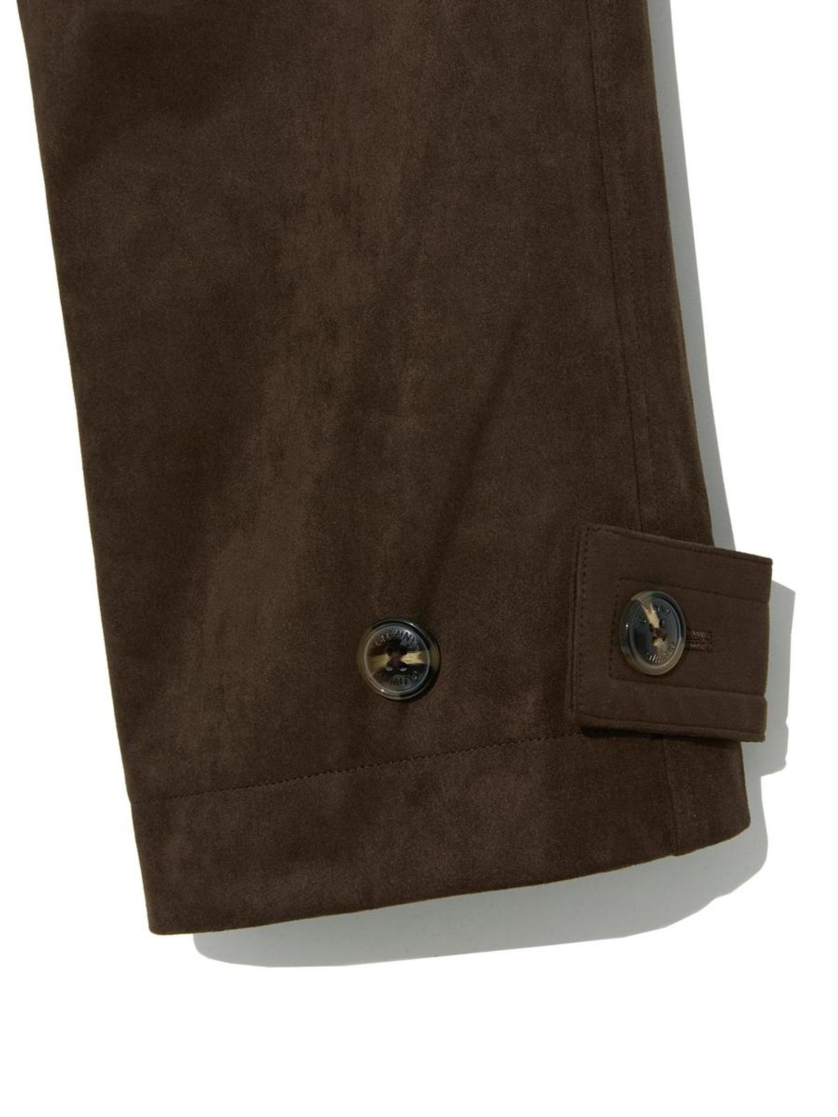 글로니(GLOWNY) MUTE SUEDE TRENCH JACKET (BROWN)