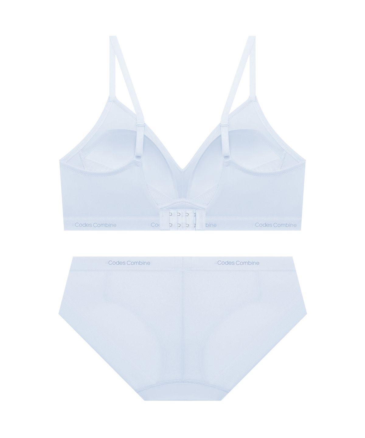 코데즈컴바인 이너웨어(CODES COMBINE INNERWEAR) 소프트 톤온톤 에어로쿨 브라 팬티 세트_라이트블루