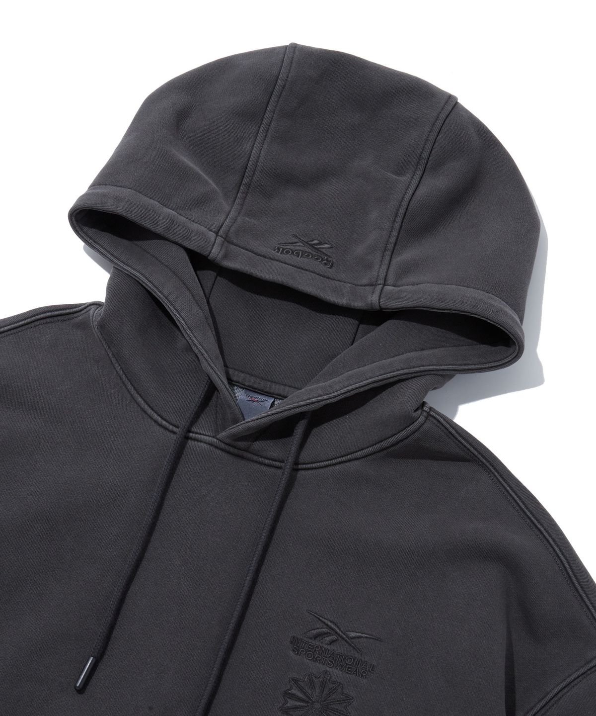 리복(REEBOK) 가먼트다잉 스타크레스트 후디 - 차콜