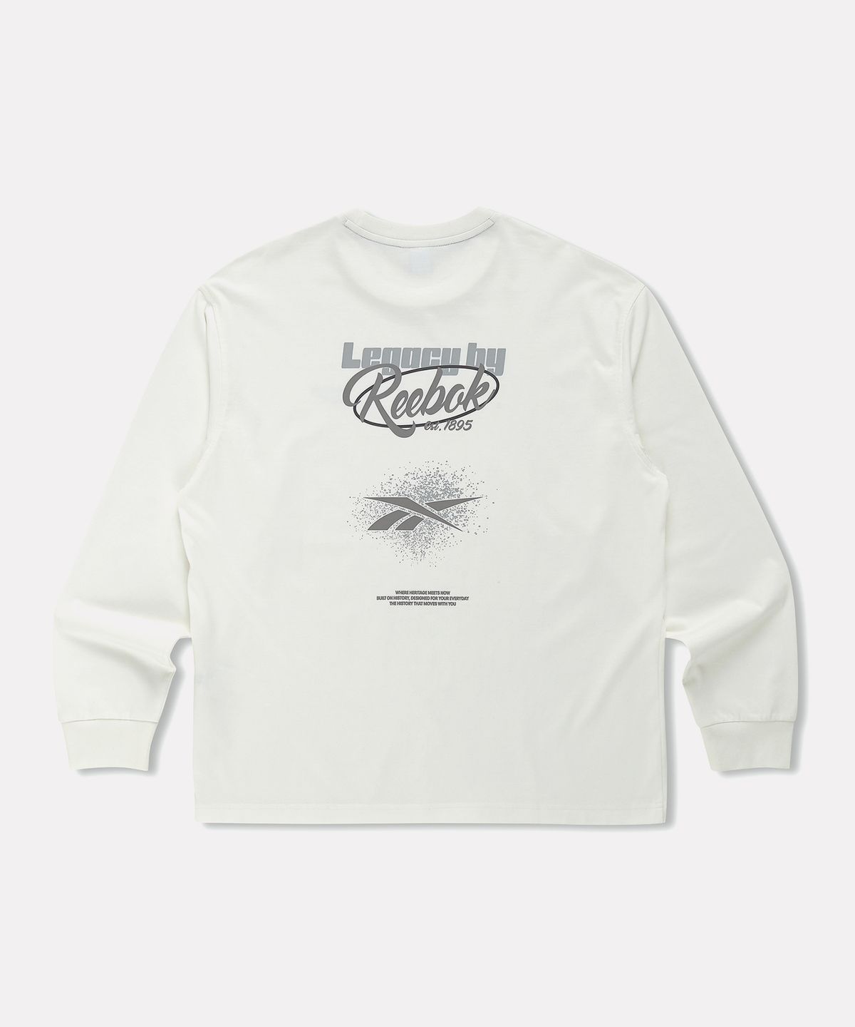 리복(REEBOK) 레거시 그래픽 긴팔티 - 화이트