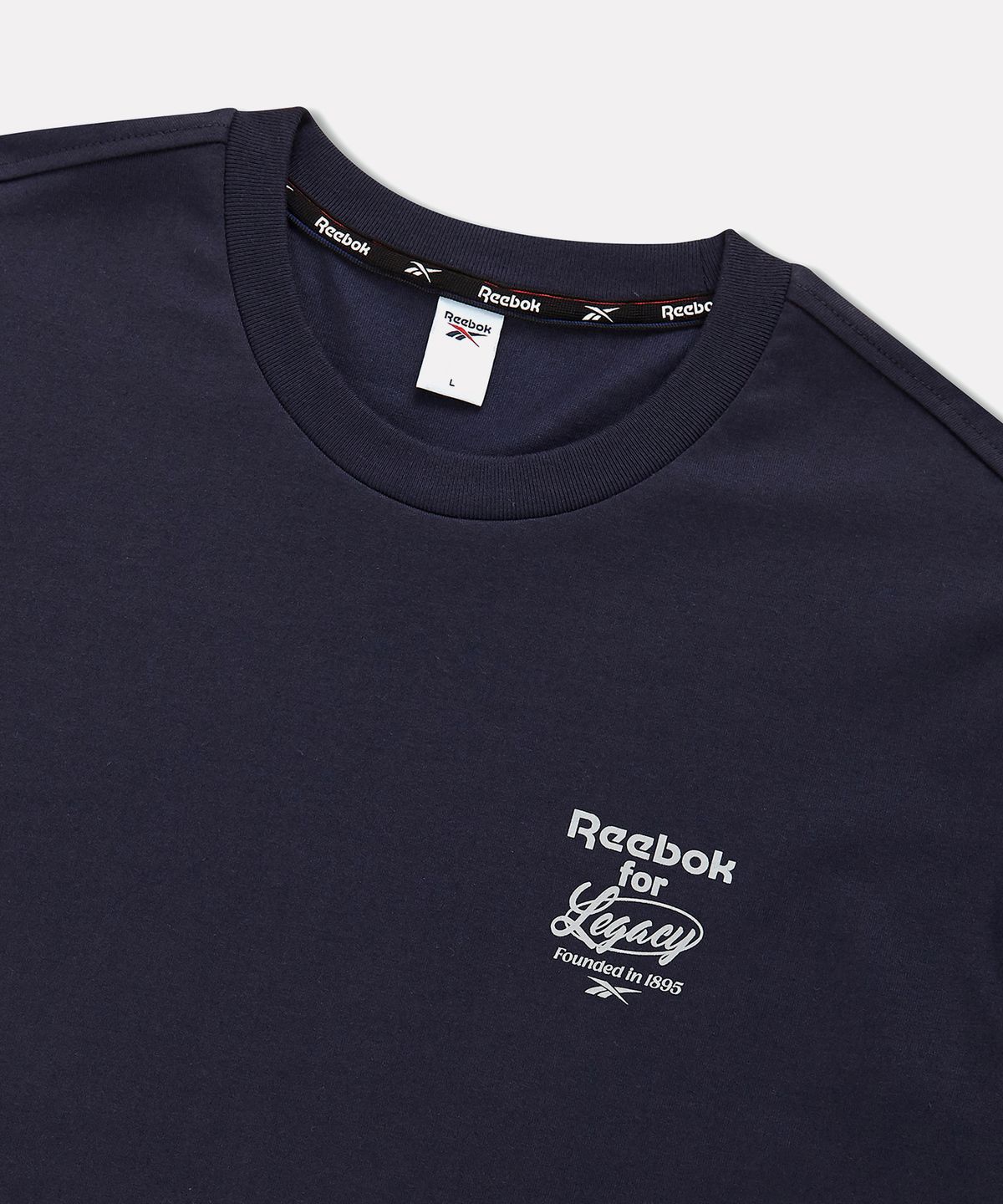리복(REEBOK) 레거시 로고 레이어드 긴팔티 - 네이비