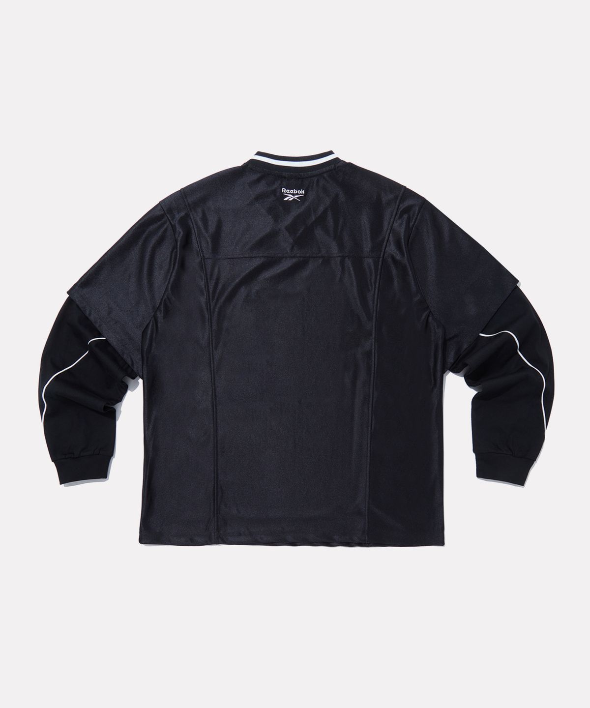 리복(REEBOK) 트랙 저지 레이어드 긴팔티 - 블랙