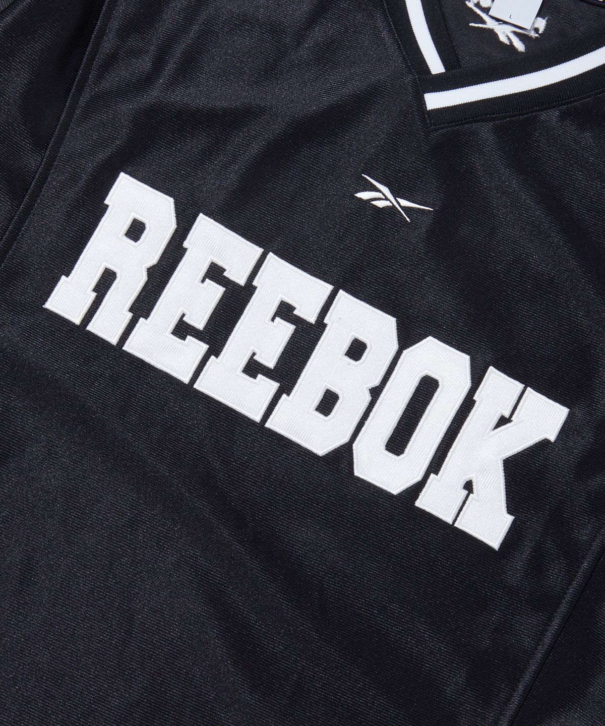 리복(REEBOK) 트랙 저지 레이어드 긴팔티 - 블랙