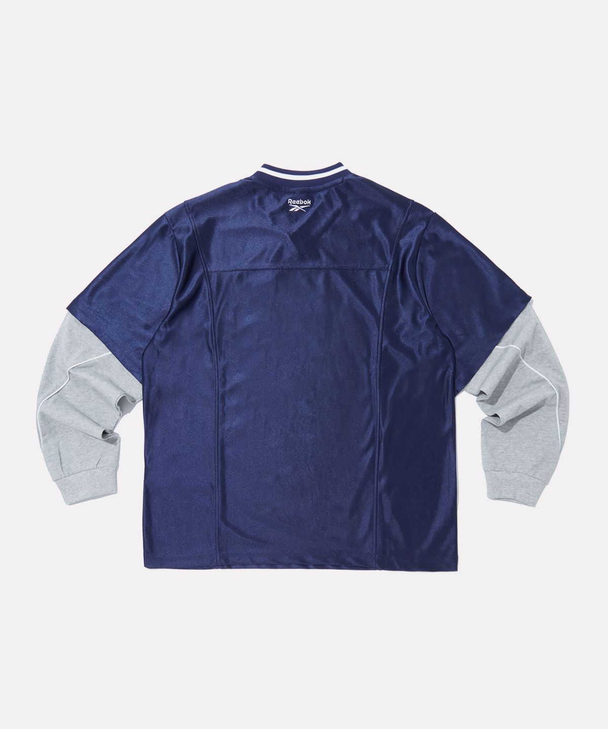 리복(REEBOK) 트랙 저지 레이어드 긴팔티 - 네이비