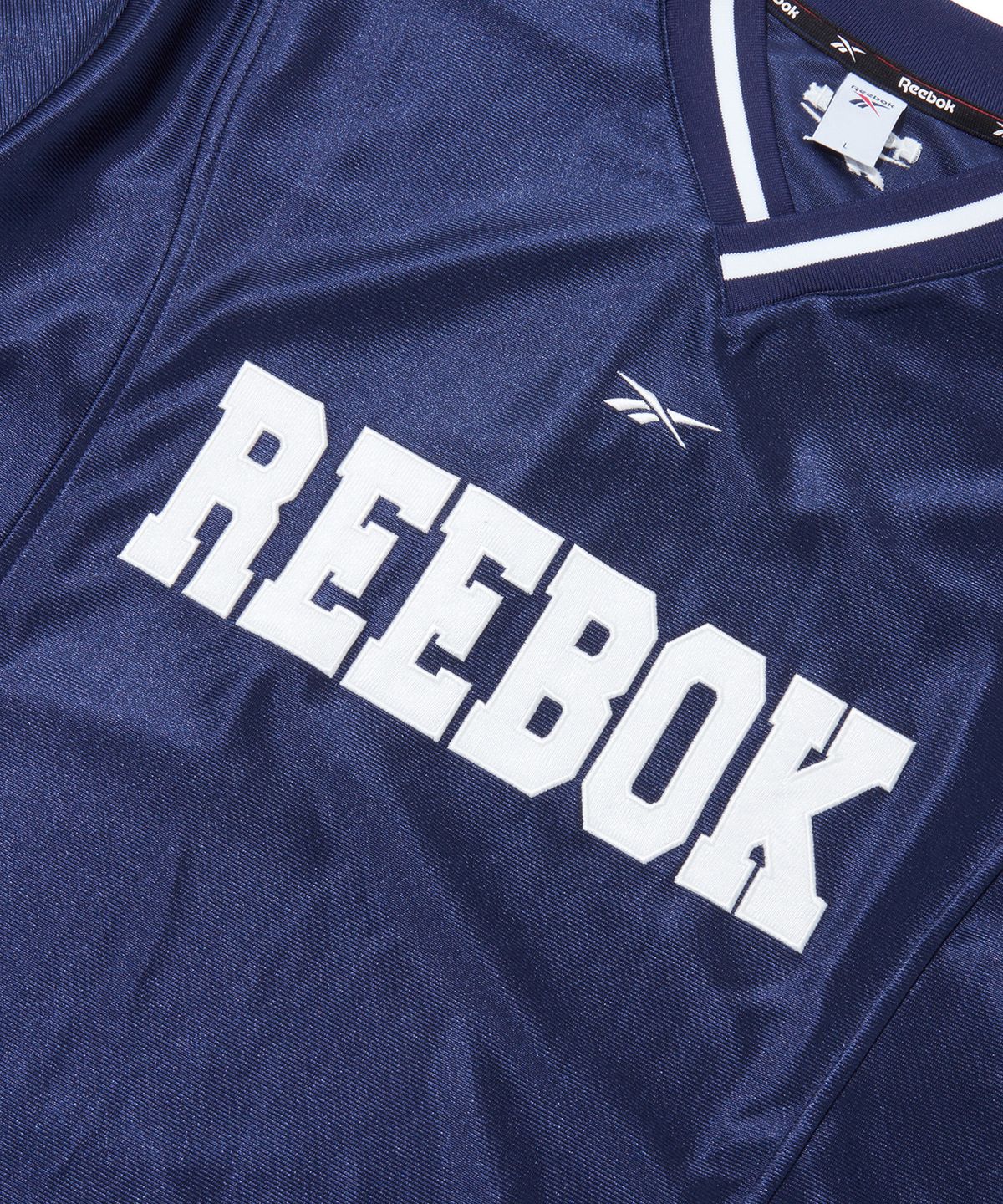 리복(REEBOK) 트랙 저지 레이어드 긴팔티 - 네이비
