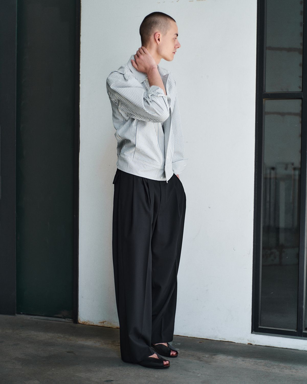 너버스(NERVOUS) PIANO PANTS _ black wool
