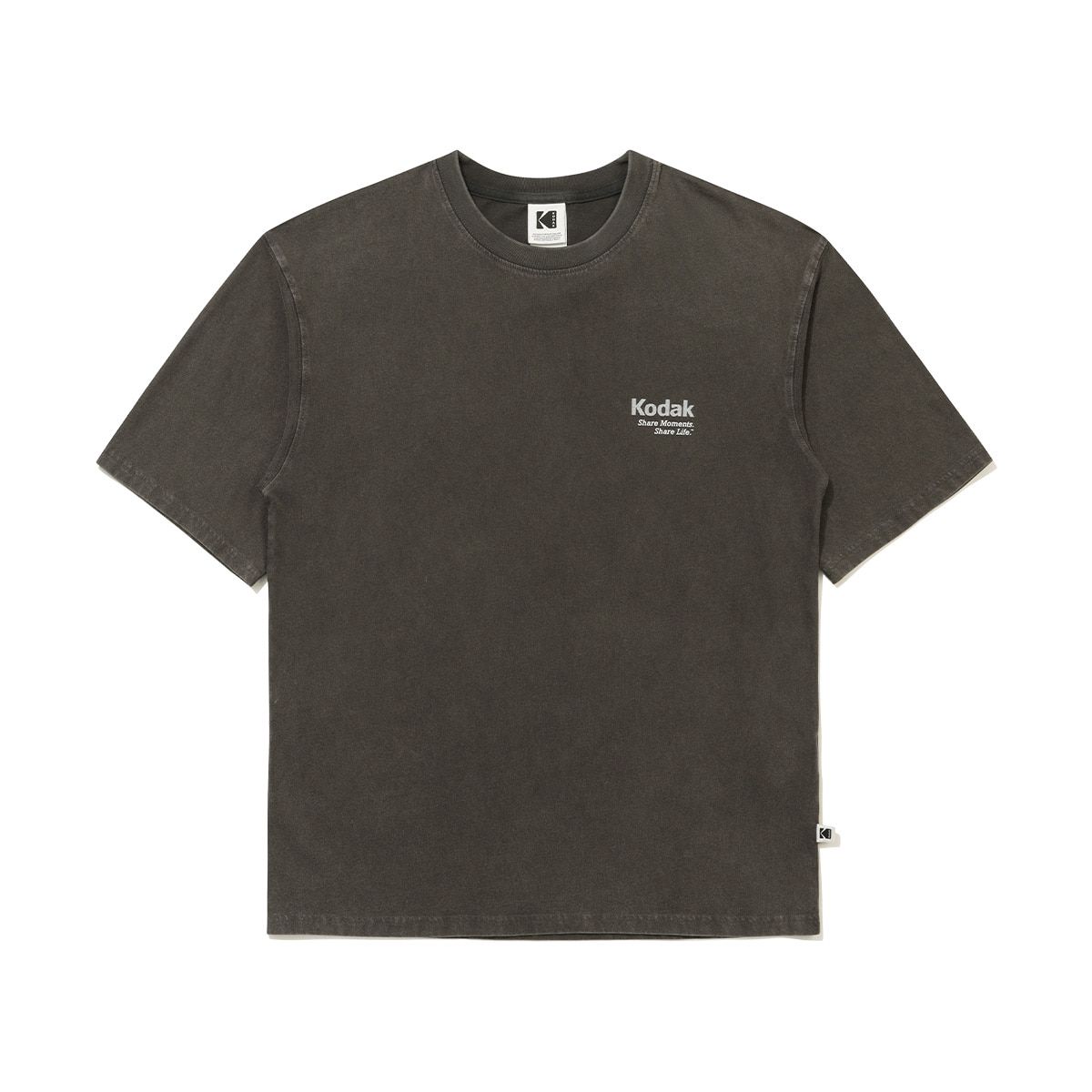 코닥(KODAK) 레인보우 스노우워싱 반팔 티셔츠 CHARCOAL