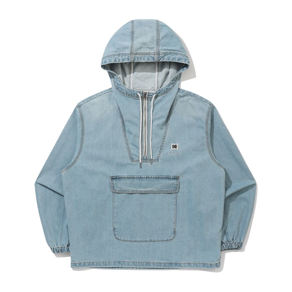 코닥(KODAK) RGB 데님 후드 아노락 SKY BLUE