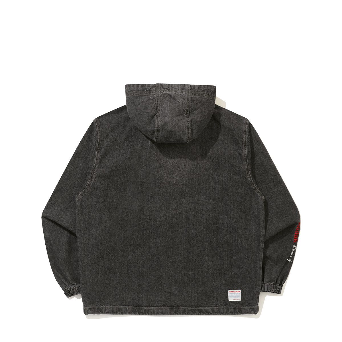 코닥(KODAK) RGB 데님 후드 아노락 CHARCOAL