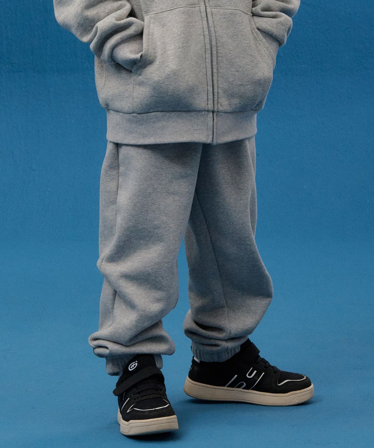 마크곤잘레스 키즈(MARK GONZALES KIDS) 곤잘레스 에션설 조거 팬츠_멜란지그레이_MG54PJ01MG