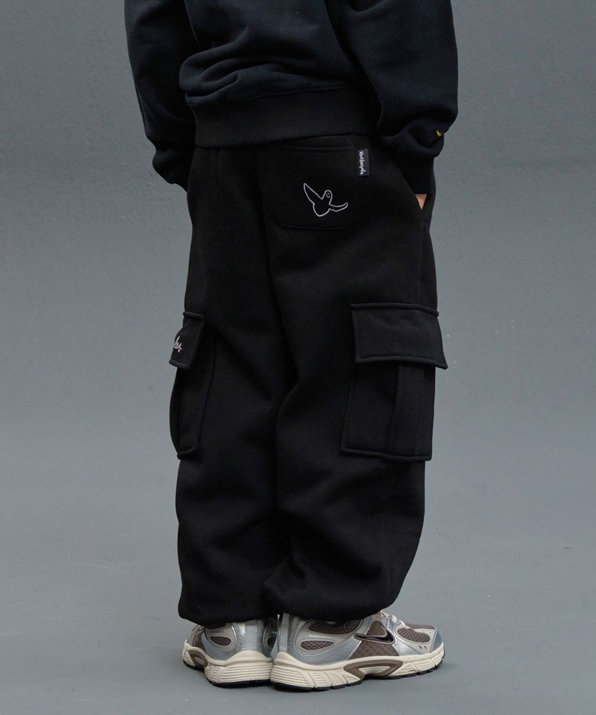 마크곤잘레스 키즈(MARK GONZALES KIDS) 곤잘레스 후다 포켓 조거 팬츠_블랙_MG54PJ03BK