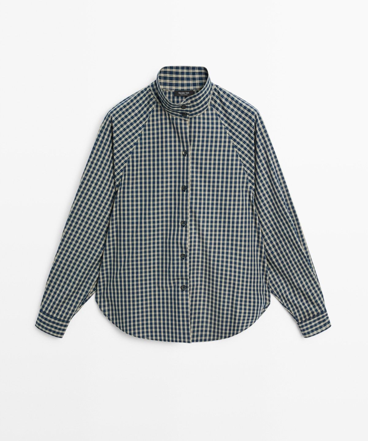 마시모두띠(MASSIMO DUTTI) 100% 코튼 체크 셔츠