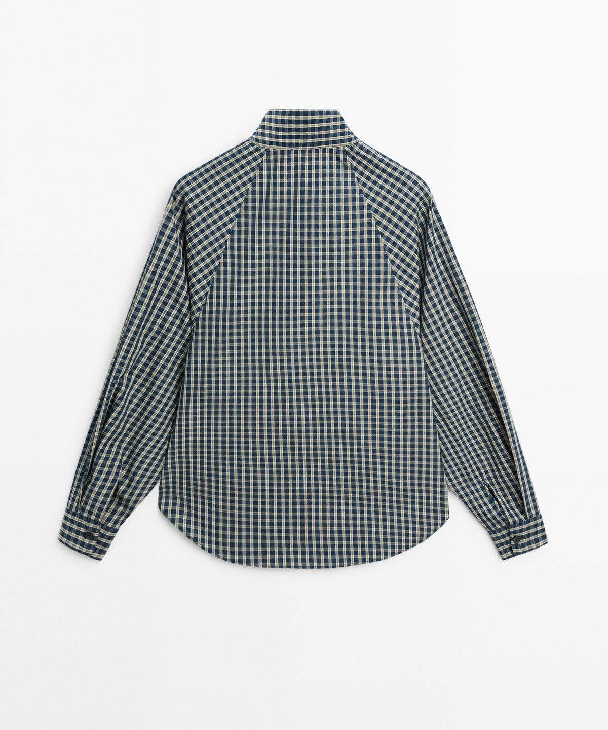 마시모두띠(MASSIMO DUTTI) 100% 코튼 체크 셔츠