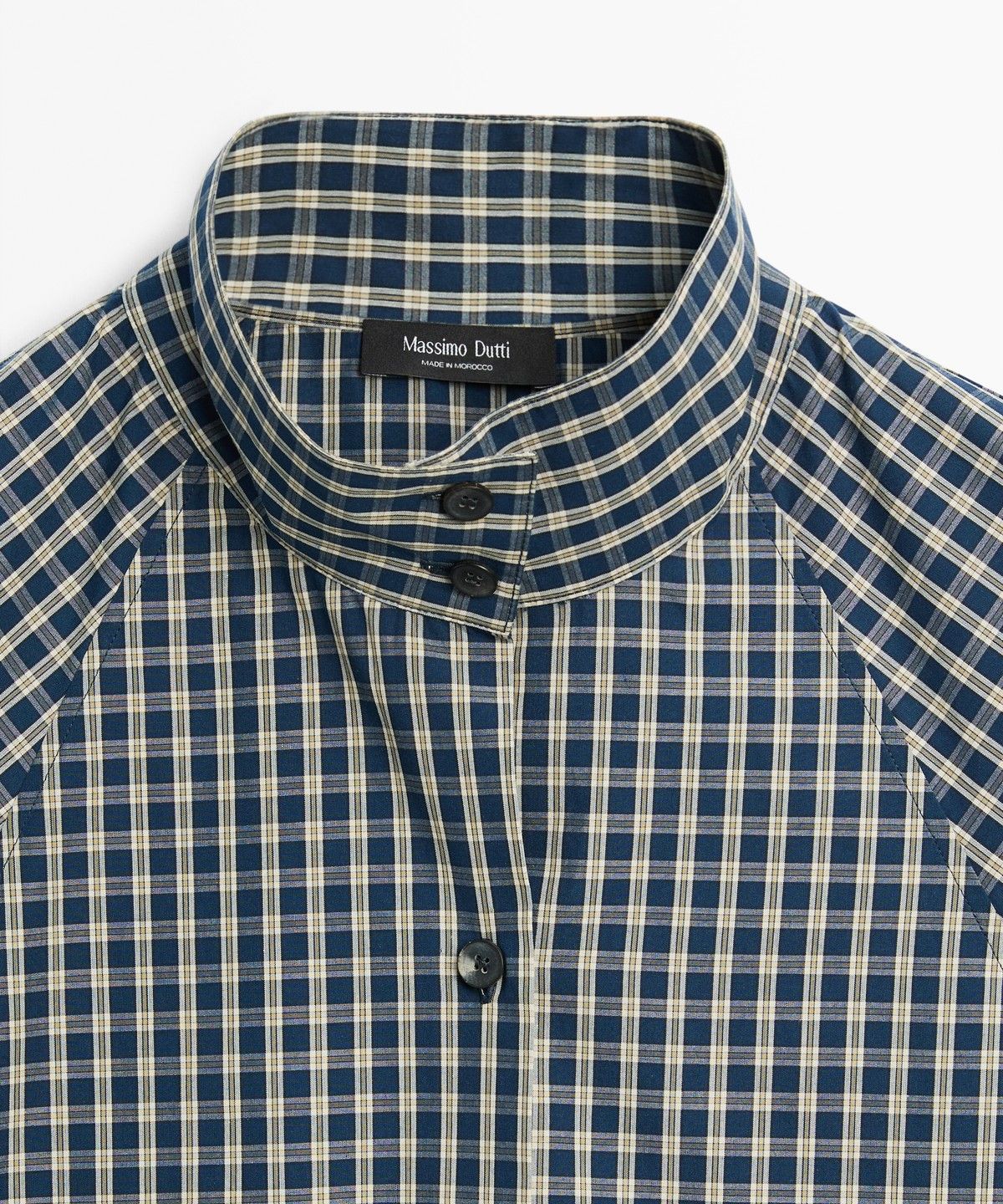 마시모두띠(MASSIMO DUTTI) 100% 코튼 체크 셔츠