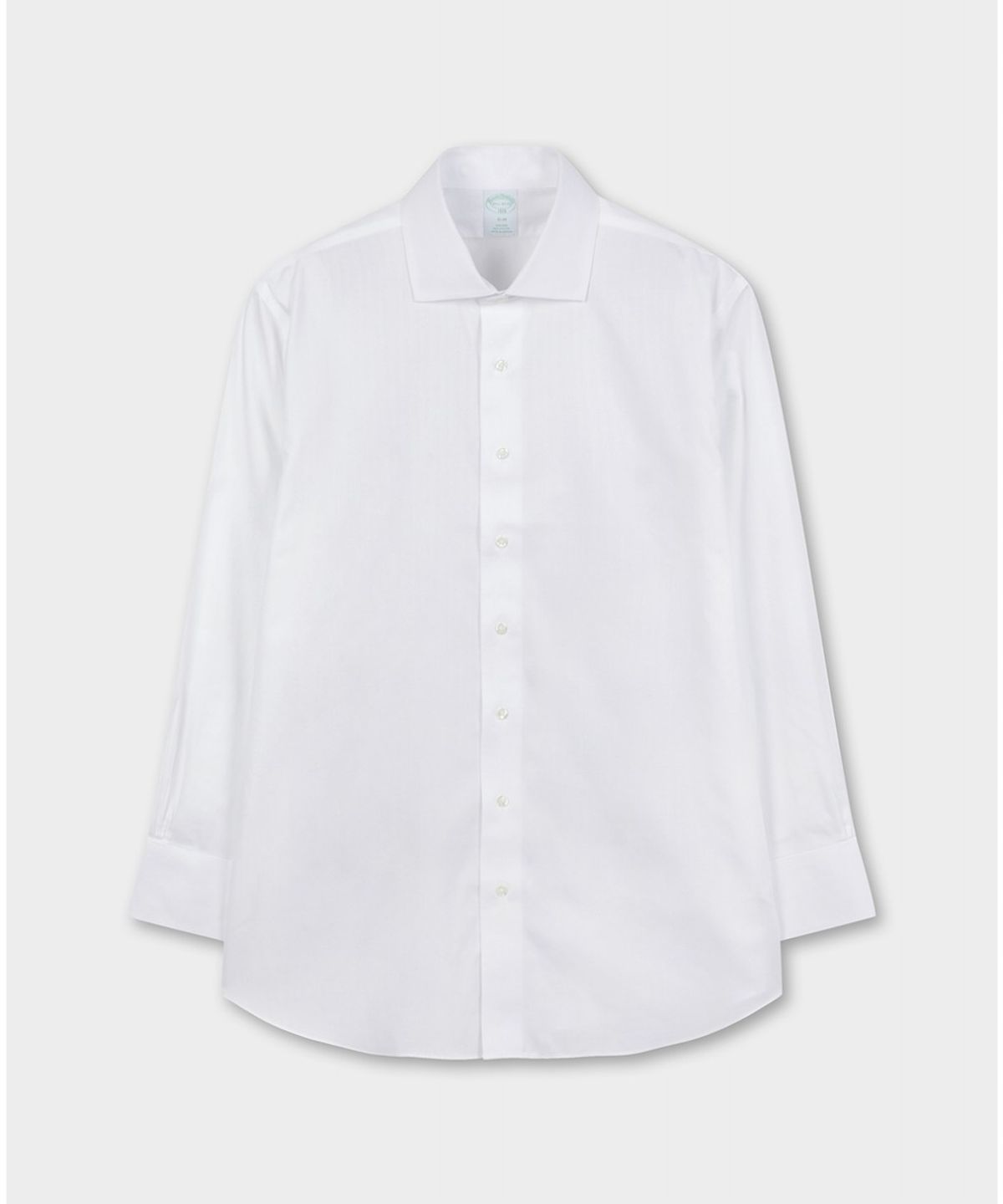브룩스 브라더스(BROOKS BROTHERS) 논아이론 잉글리시 스프레드 헤링본 드레스셔츠 (화이트) (BBTSMF0179W)