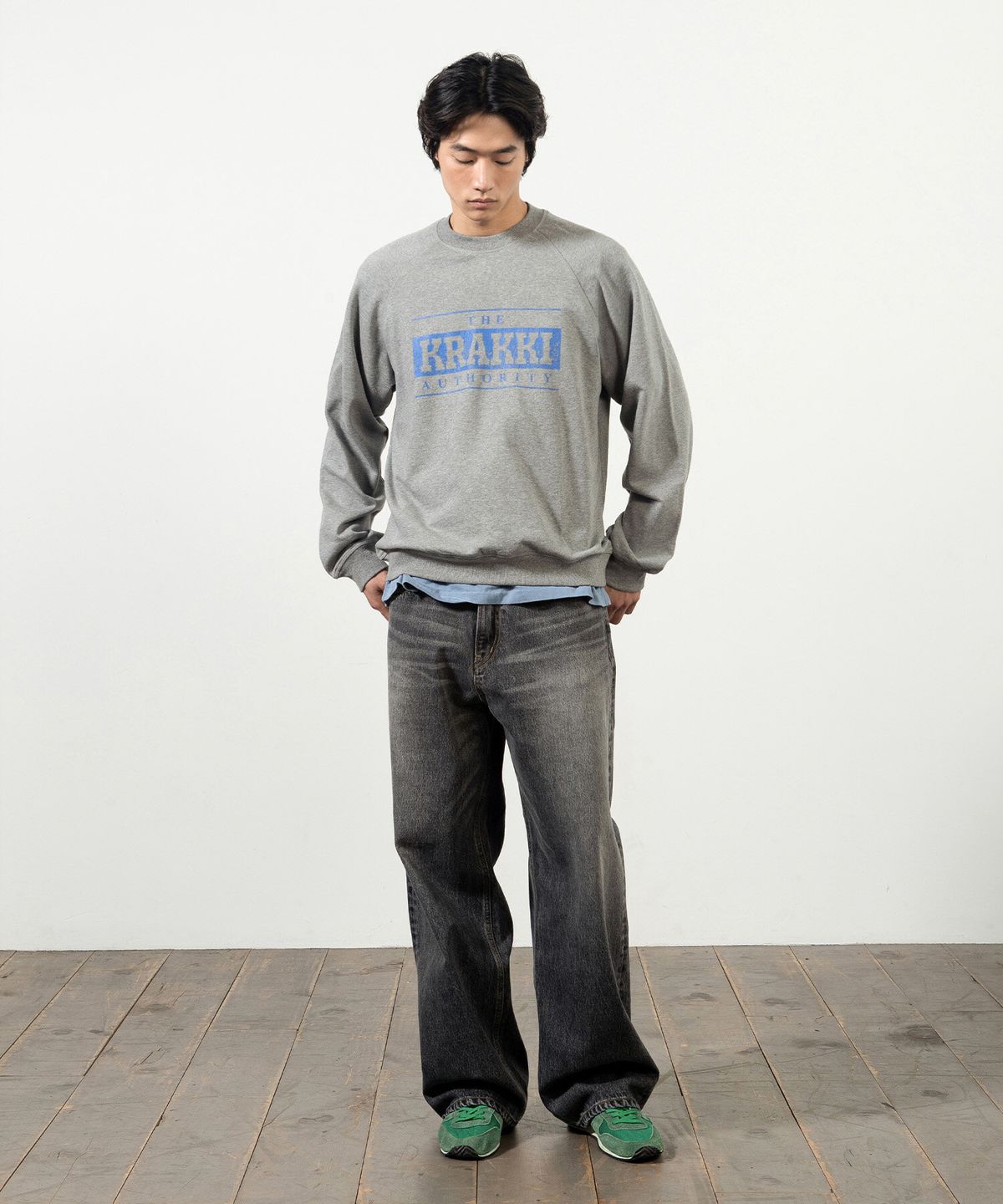 크래키(KRAKKI) [Men] Loose Fit Denim Pants_Black [KR266PMN952]
