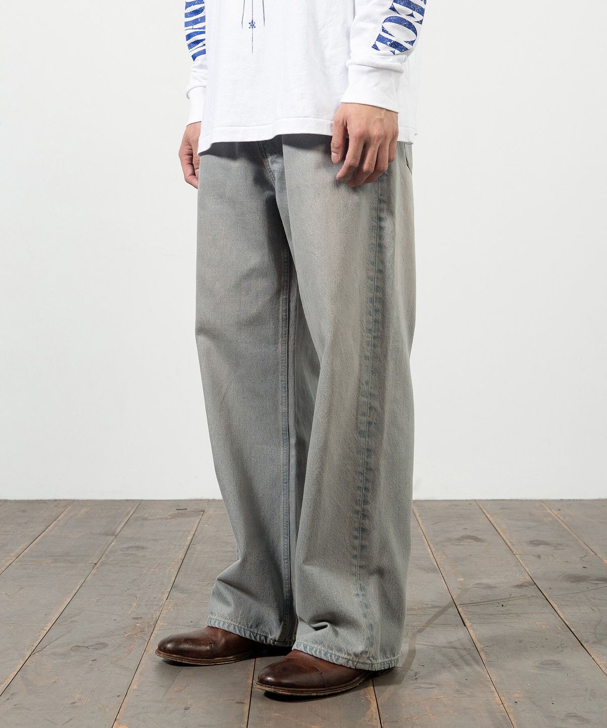 크래키(KRAKKI) [Men] Loose Fit Denim Pants_Blue [KR266PMN951]