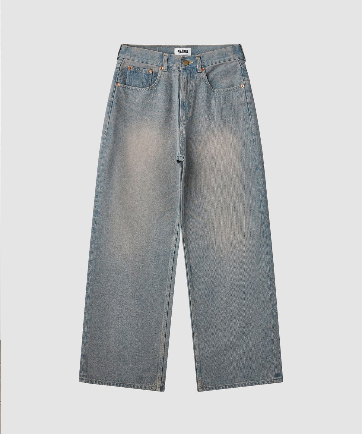 크래키(KRAKKI) [Women] Loose Fit Denim Pants_Blue [KR266PWN951]